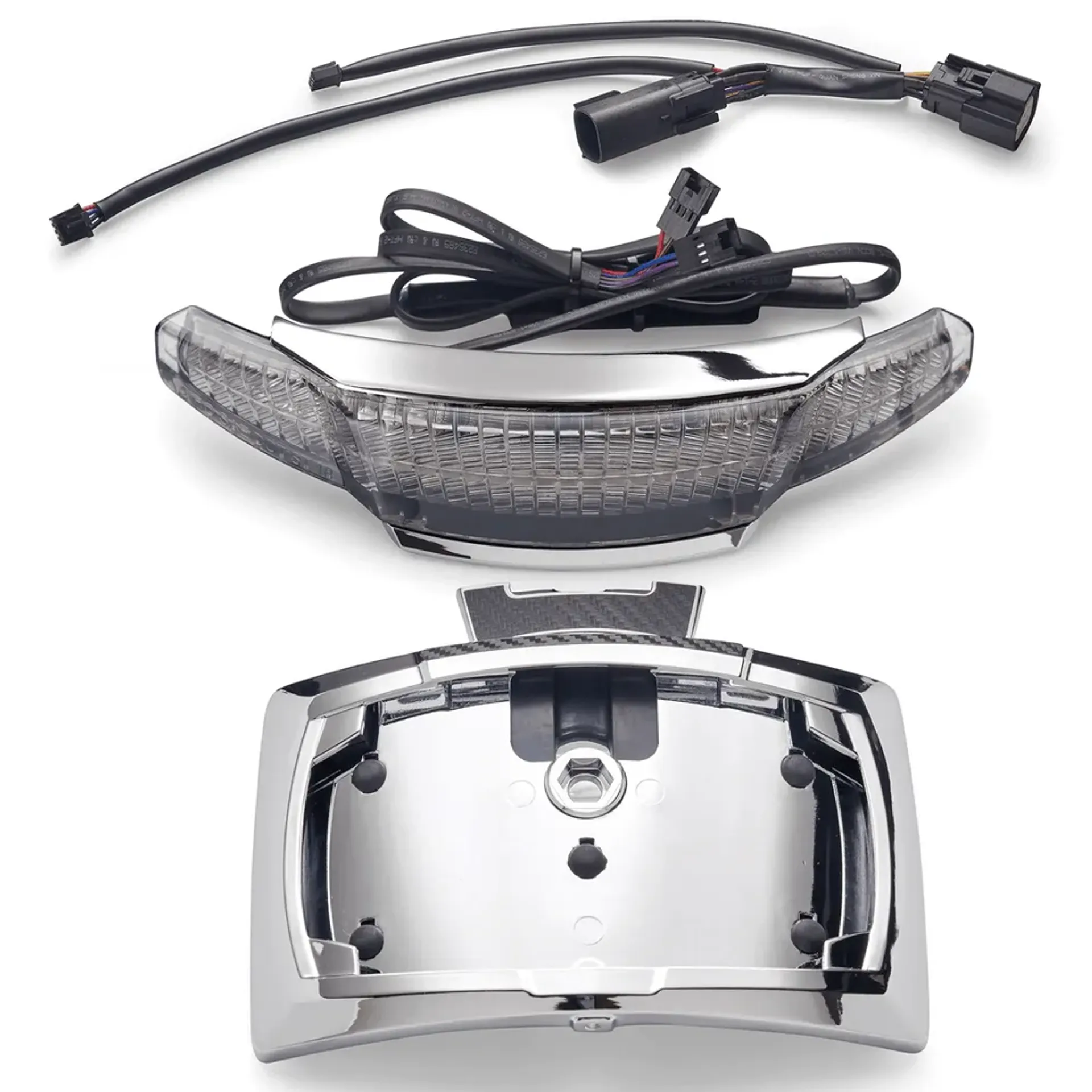 Ciro Latitude Lightstrike Tail Light & License Plate Holder For Touring