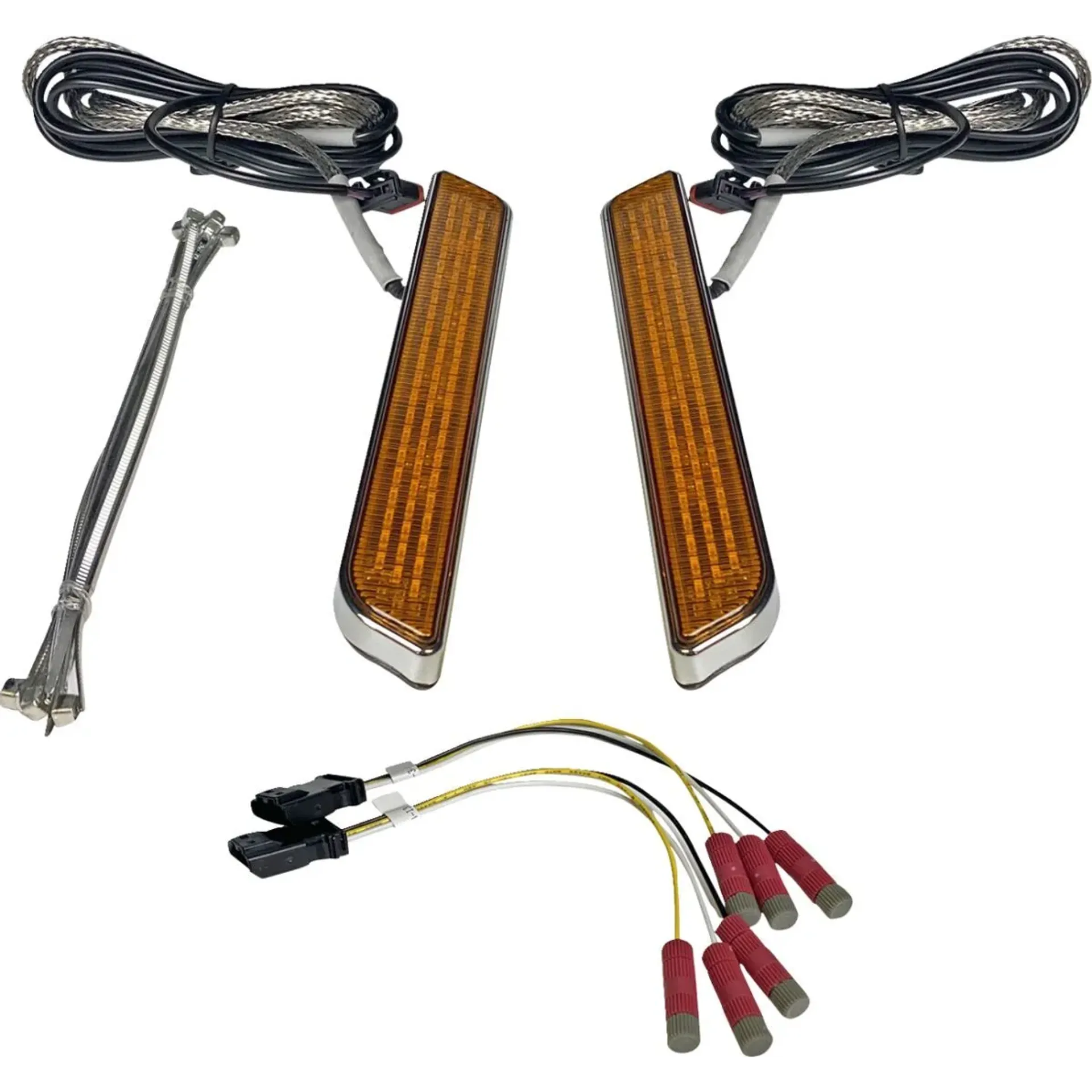 Led Fork Light – Amber – Chrome