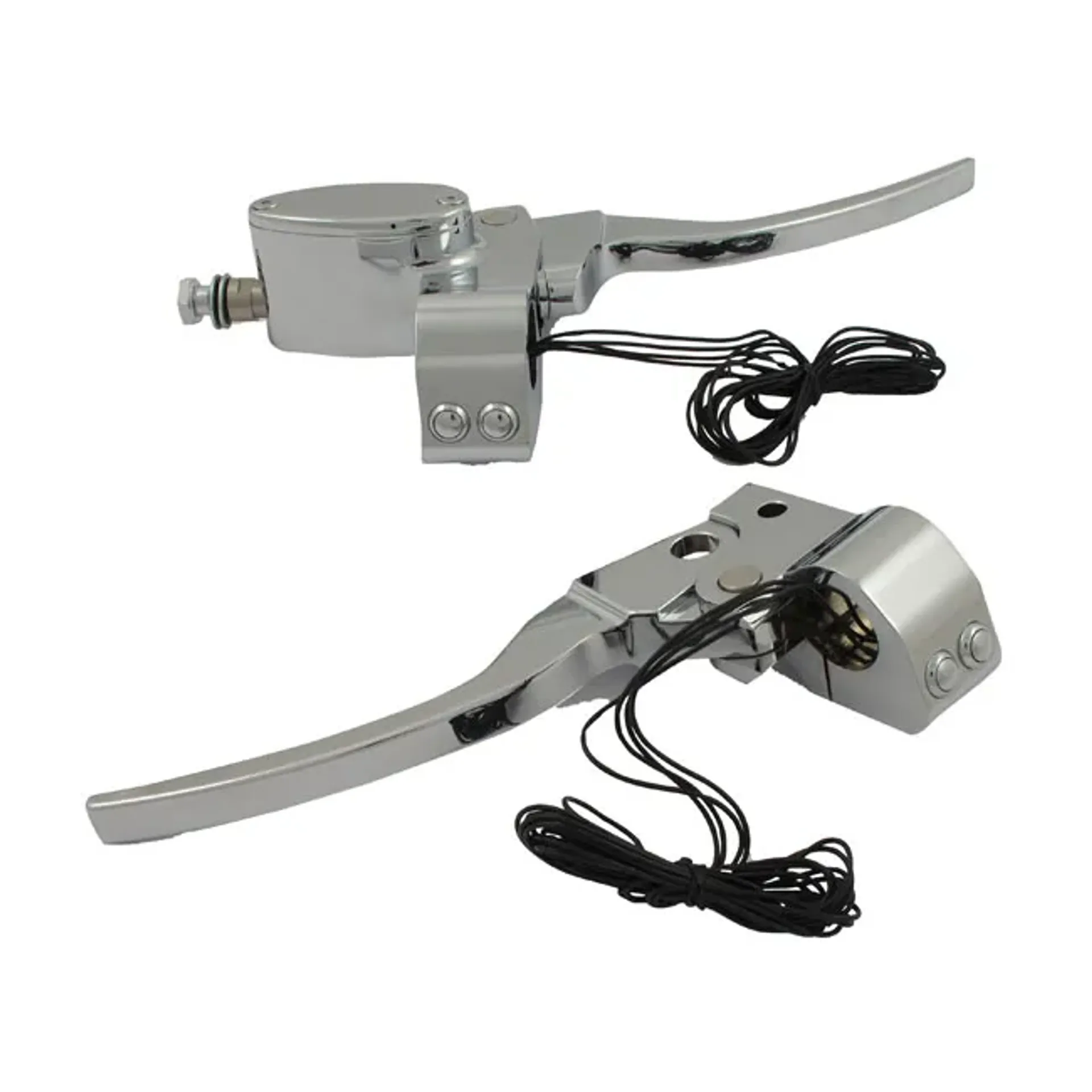 Custom handlebar control kit mech. Clutch. Chrome