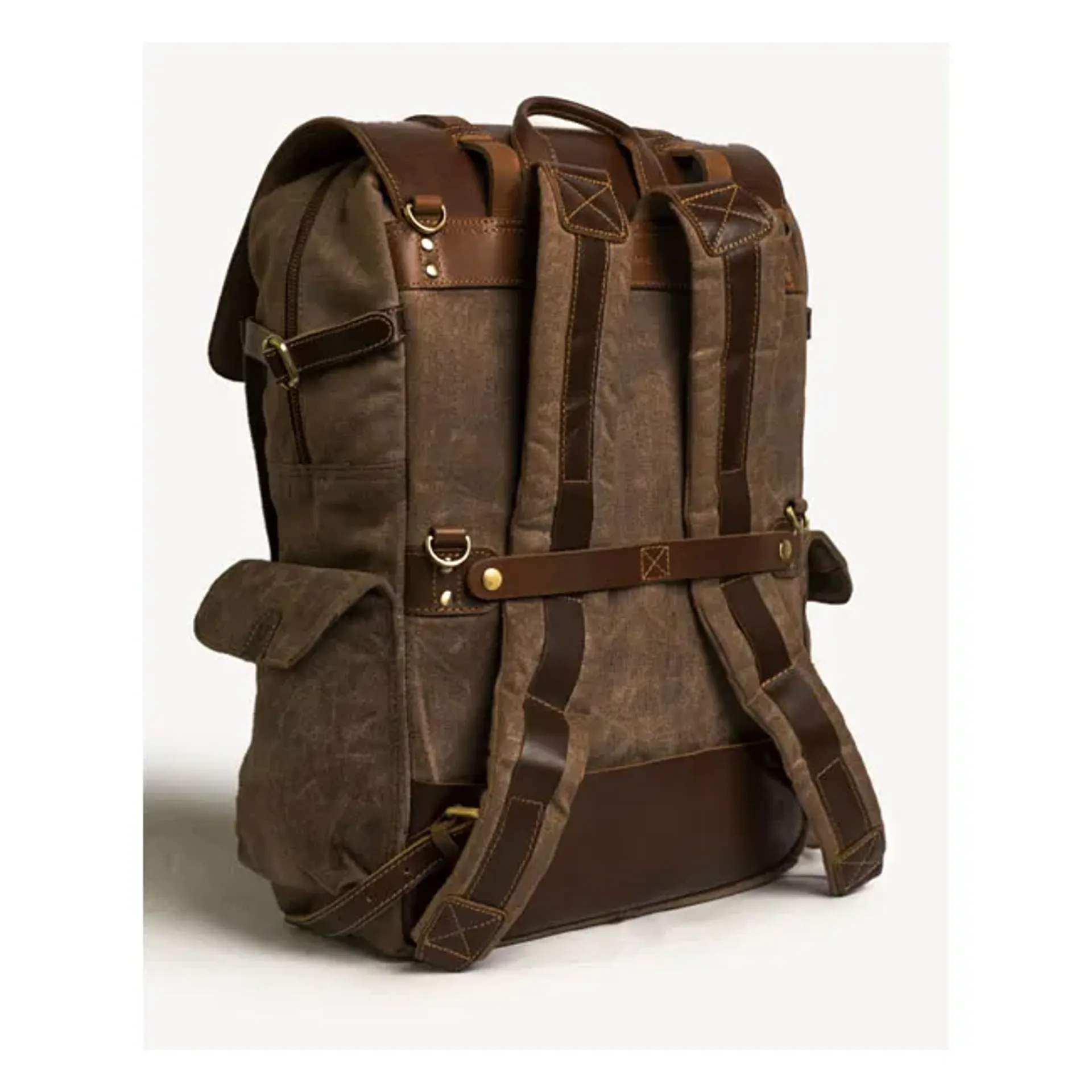 Trip Machine Rambler backpack bag vintage tan