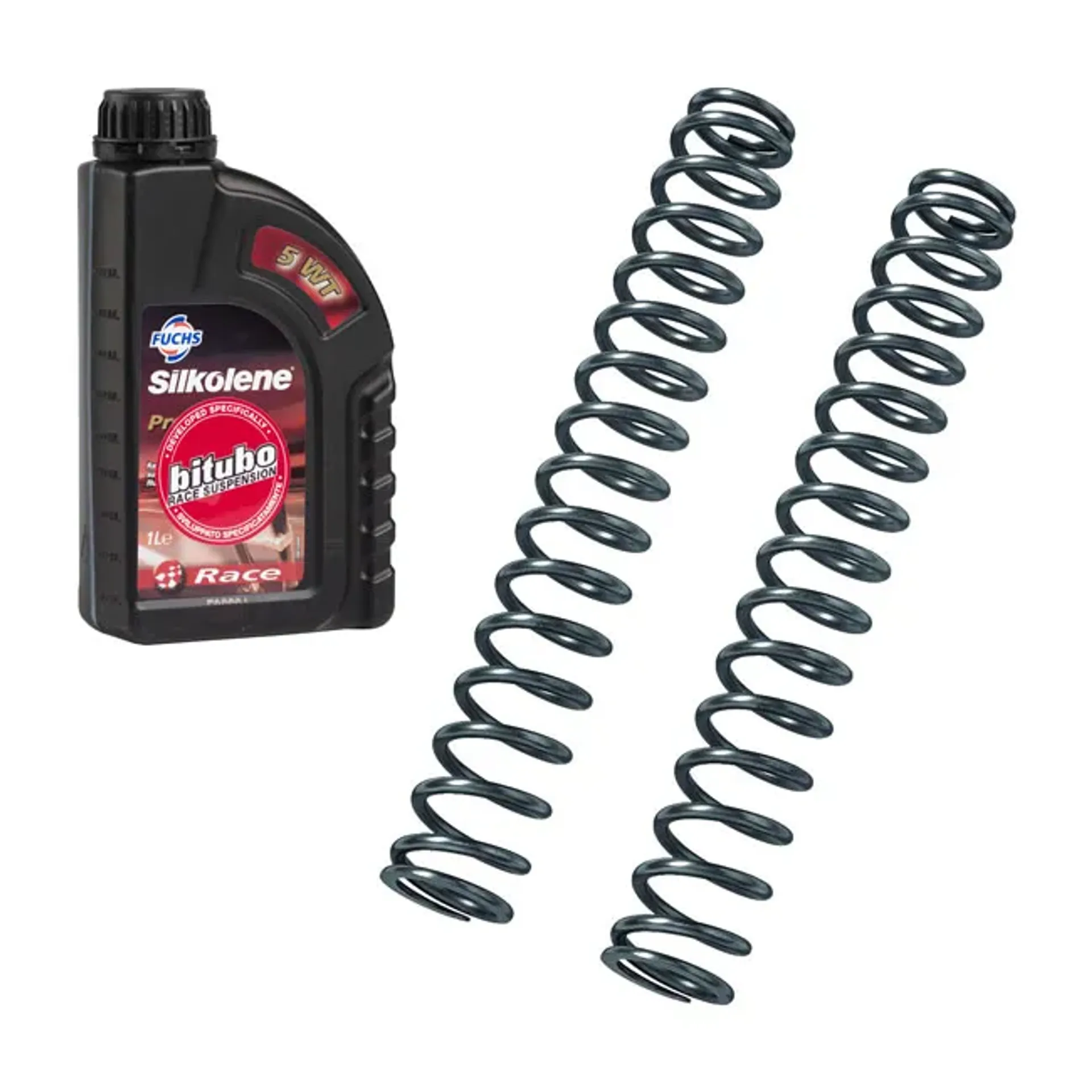 *2 WEEKS EXTRA TRANSIT TIME* Bitubo, fork spring kit Breakout. K=0.7 + 2 lt. oil