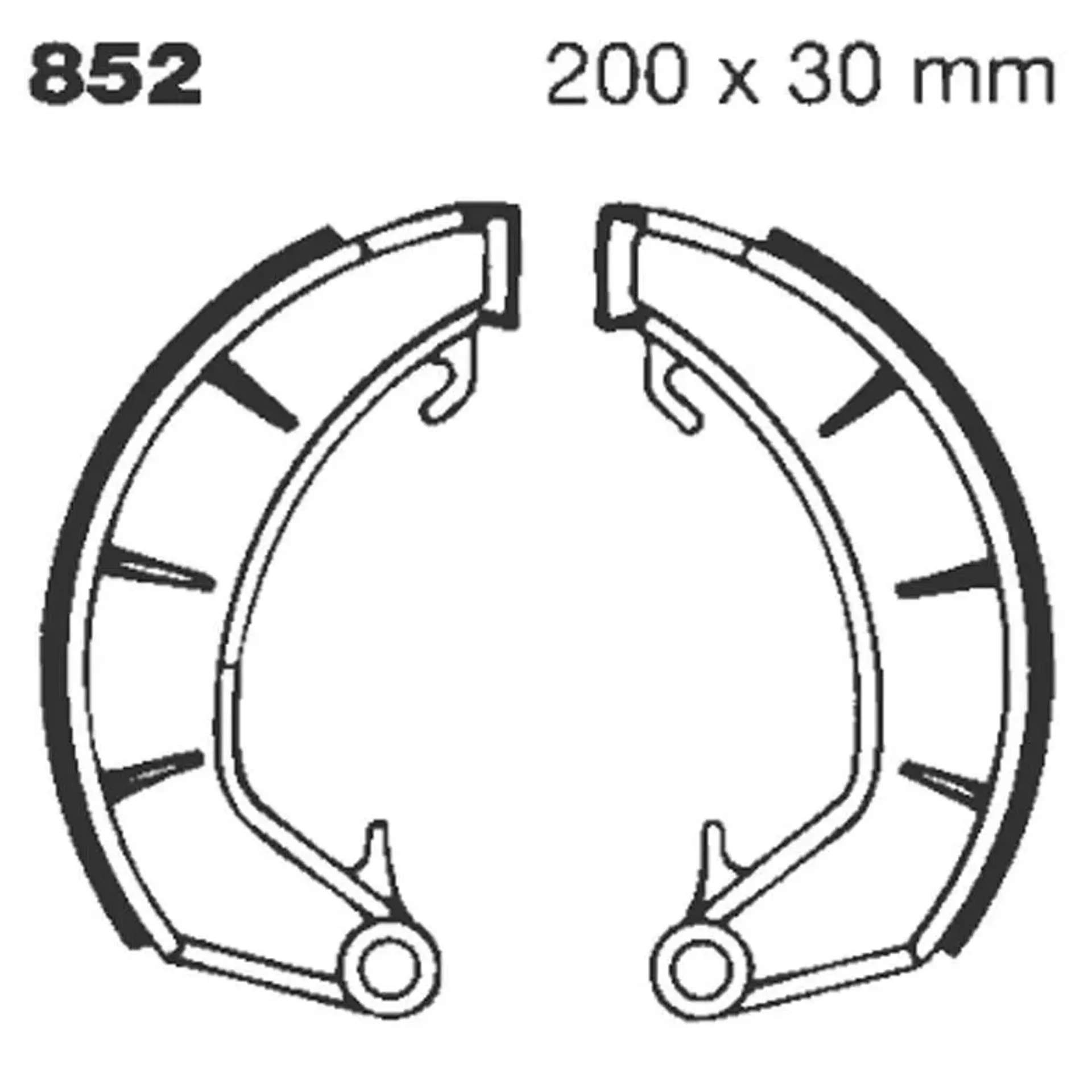 Brake Shoe Plain Series Organic
