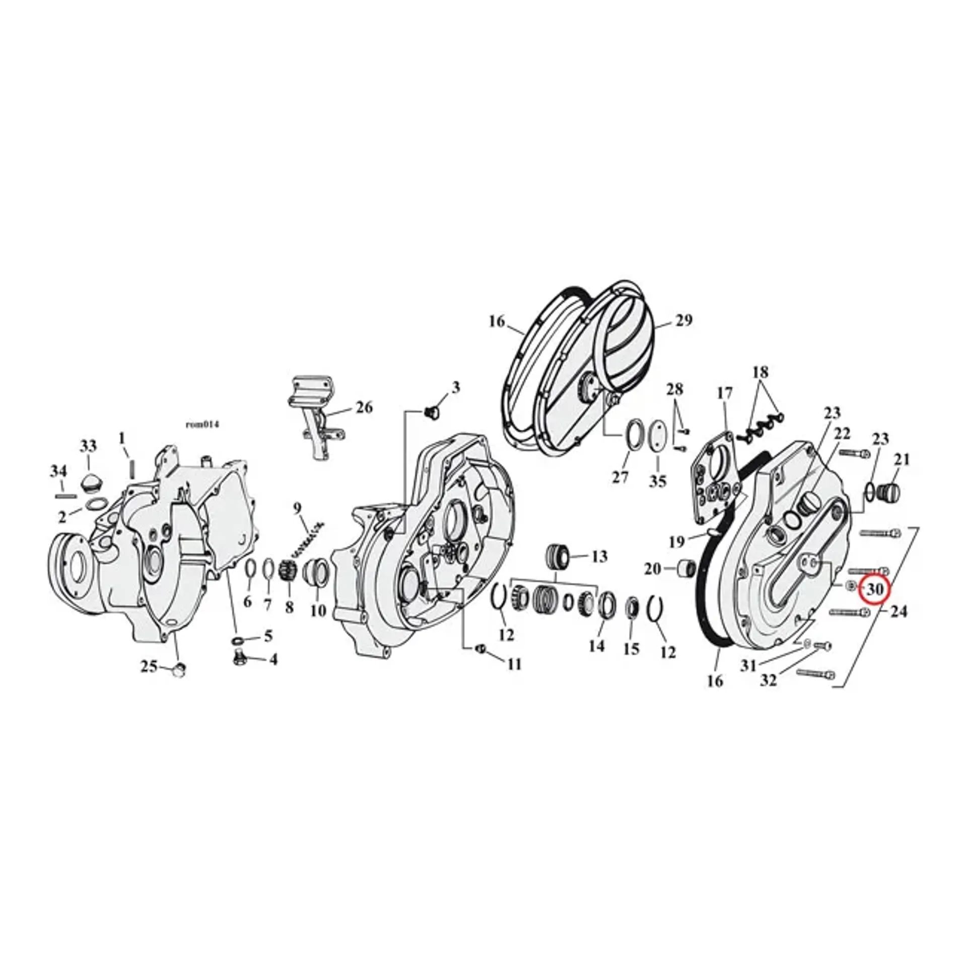 Cometic, shifter shaft oil seal