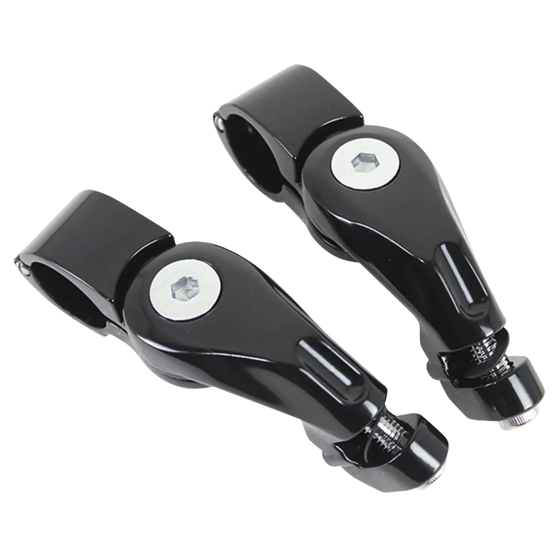 Adj. Peg mounts Angled 2.5″ Short Black
