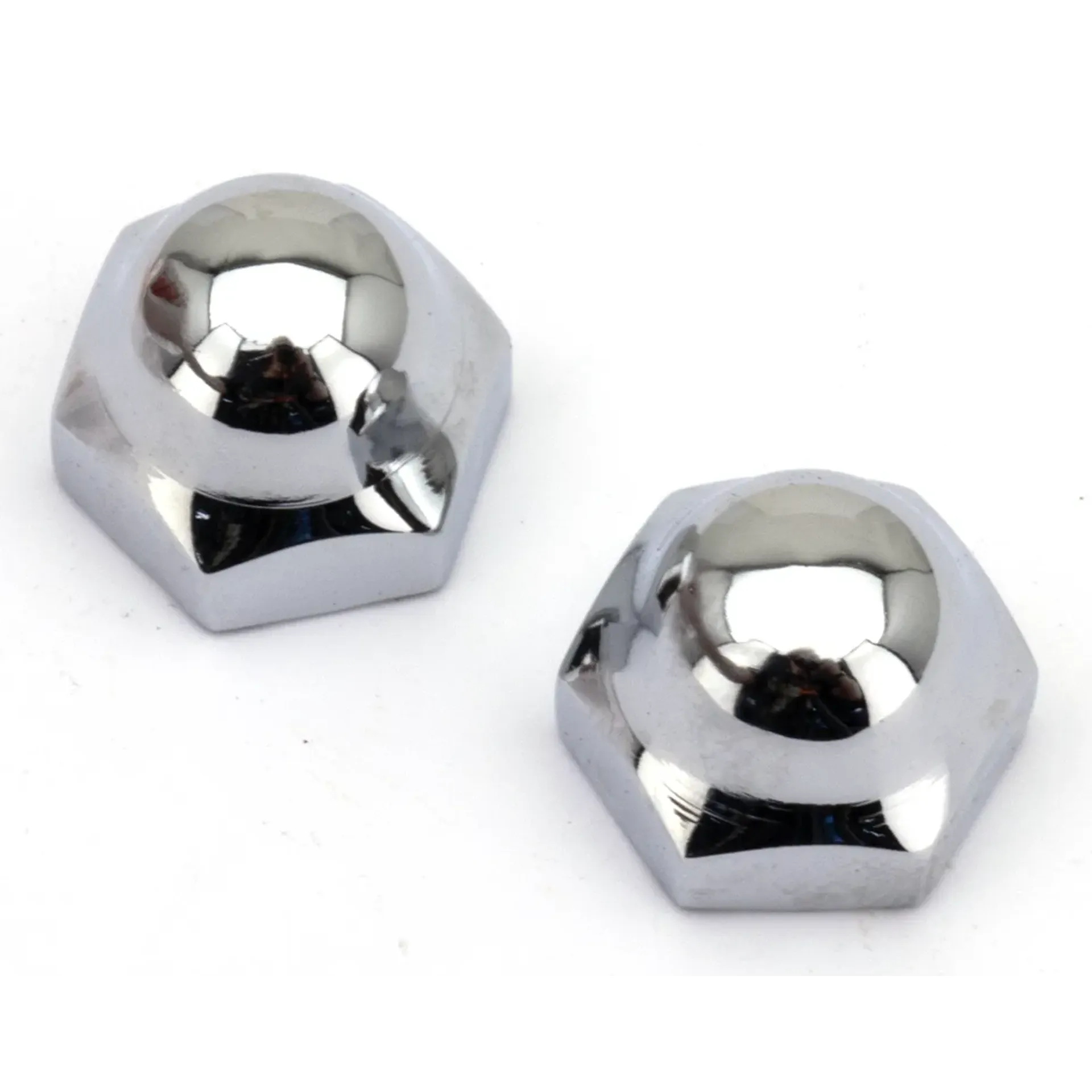 Chrome Acorn nuts (2) Spring rod top