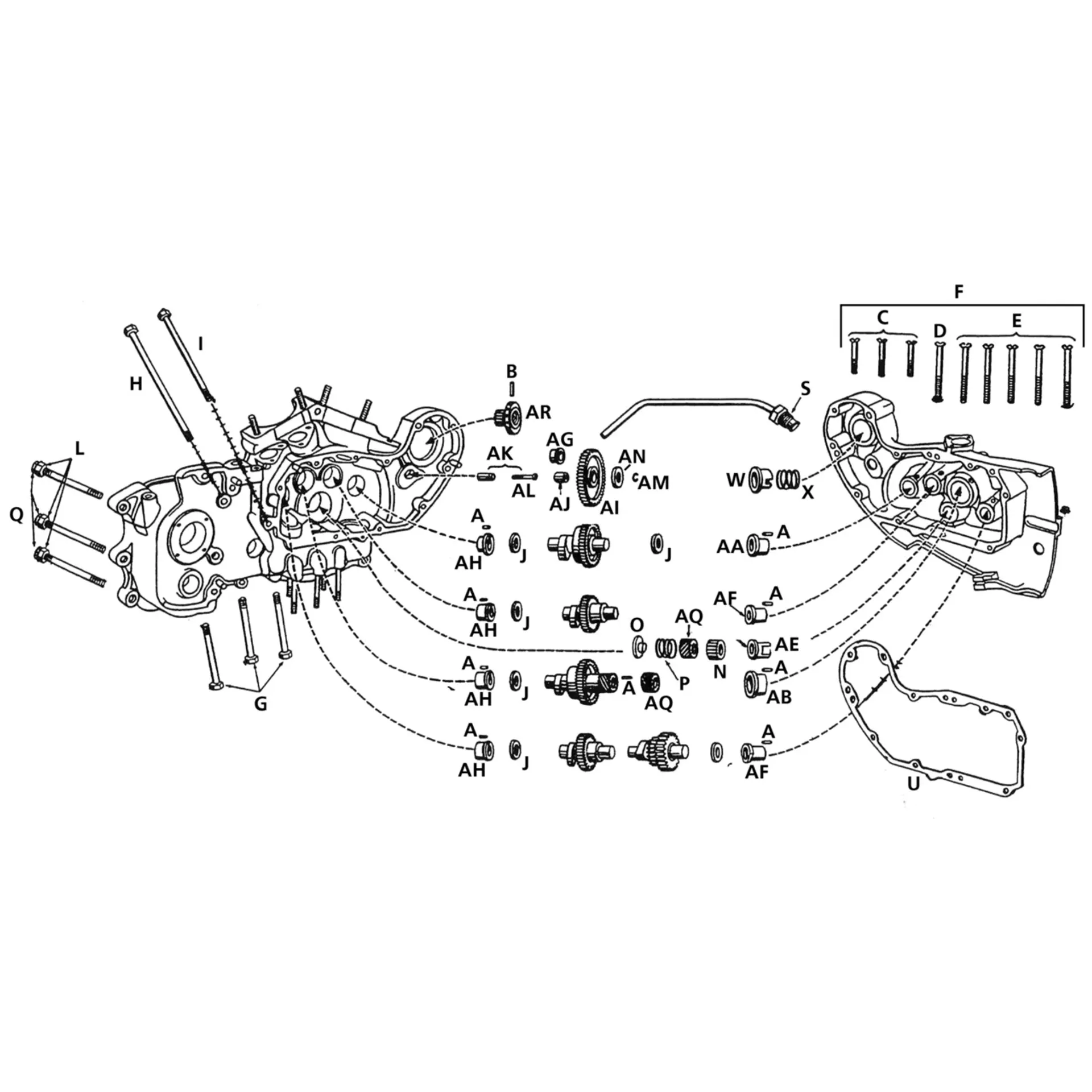 key, timerdrive gear, all models