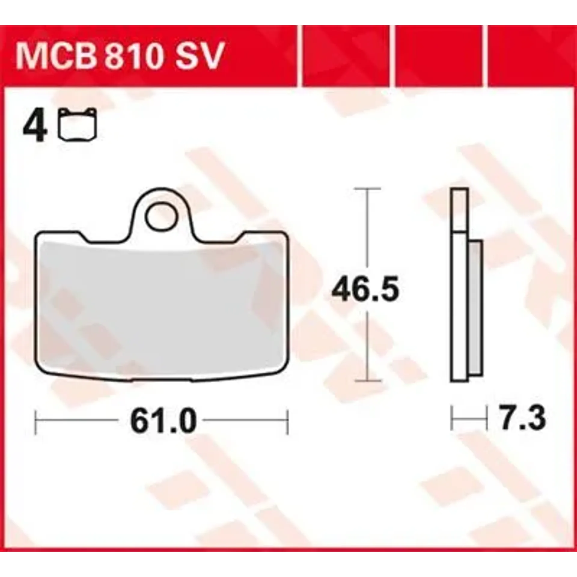 Brake Pad Sv Sinter Performance Street