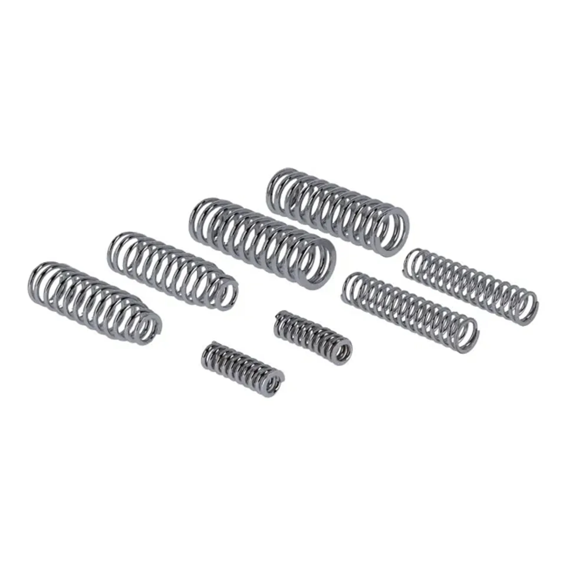 Heavy Duty 8-spring set for early Springer forks. Chrome