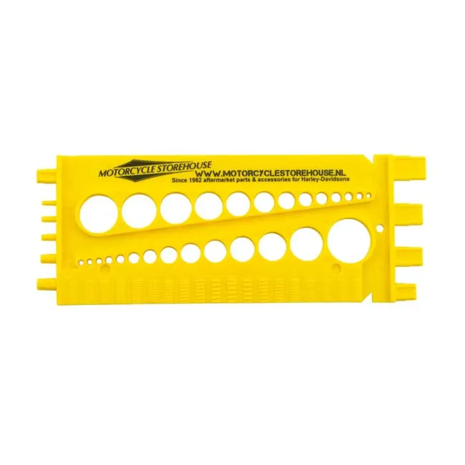 Motorcycle storehouse, %27%27Size it%27%27 bolt & nut gauge tool