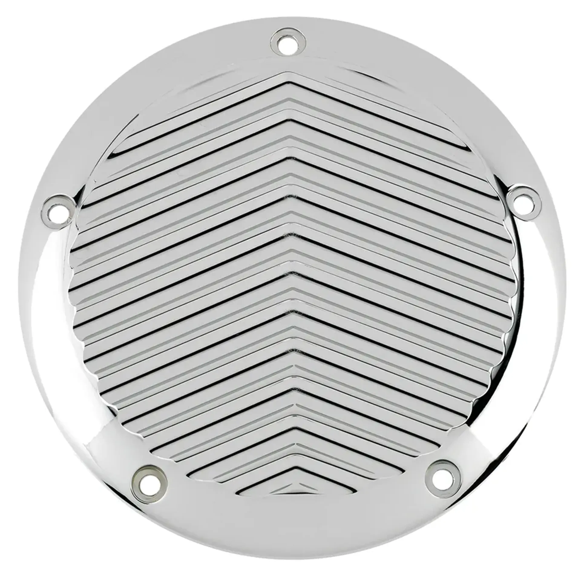 JM Derby Cover V-Fin Chr FLH/T15-Up