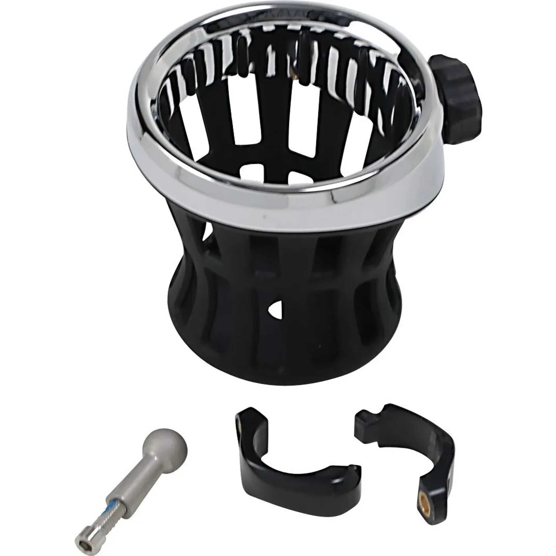 Drink Holder With Bar Mount 1,25″ Black