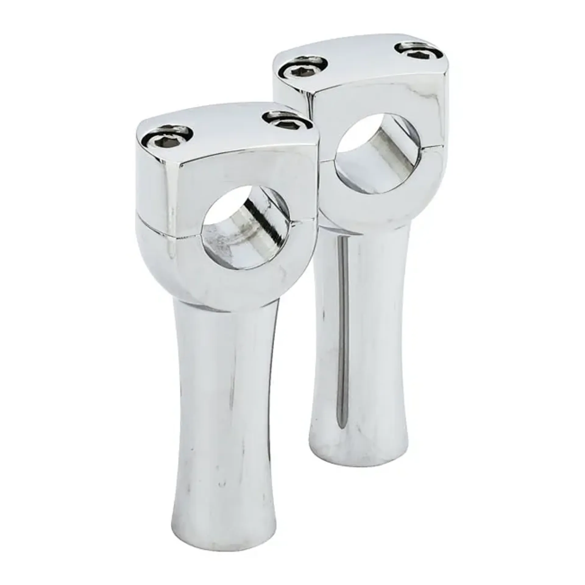 Dighton 4" domed risers. Chrome