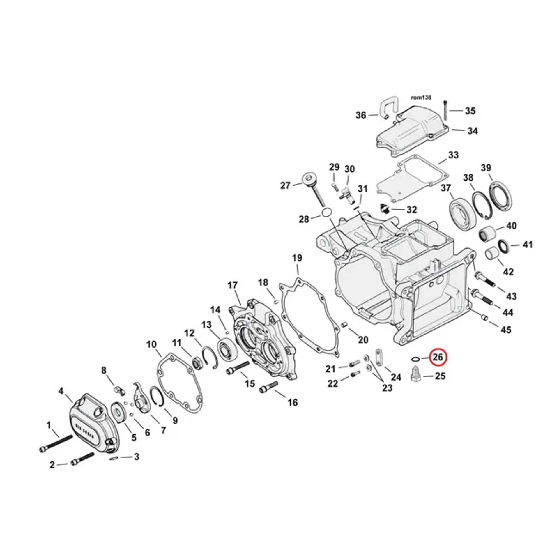 Cometic, O-ring drain/dipstick & oil pump plugs