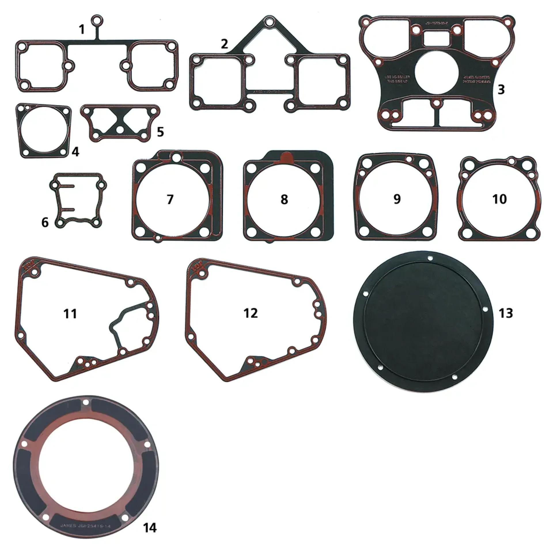 Evo One Piece Rocker base gasket set/2