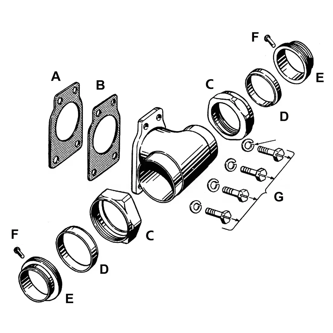 10pck Intake manifold gaskets #27411-40