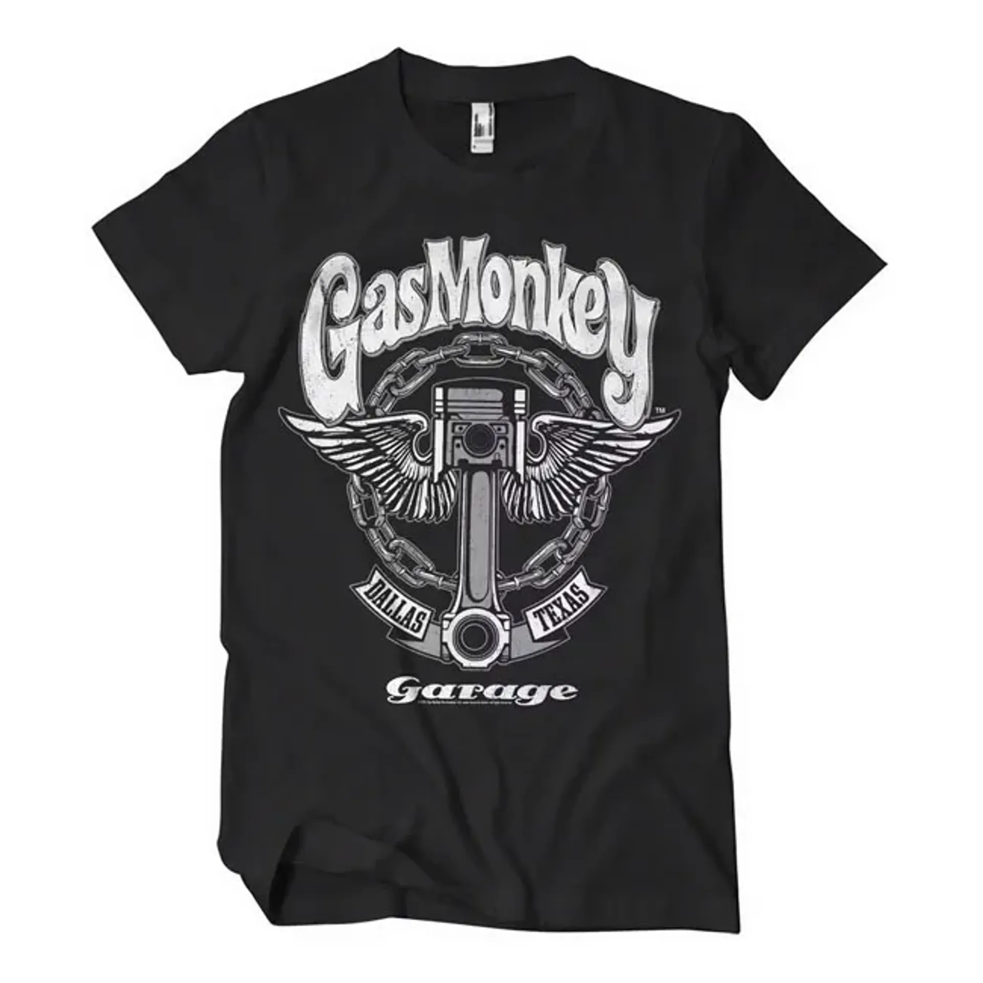 GMG Garage Big piston t-shirt black