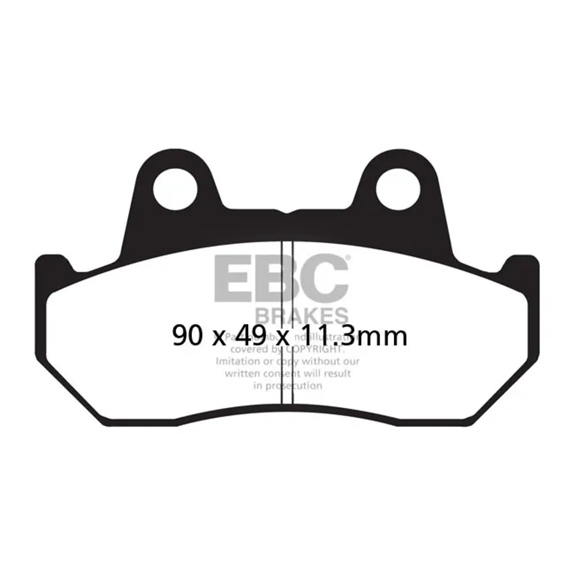 EBC organic brake pads