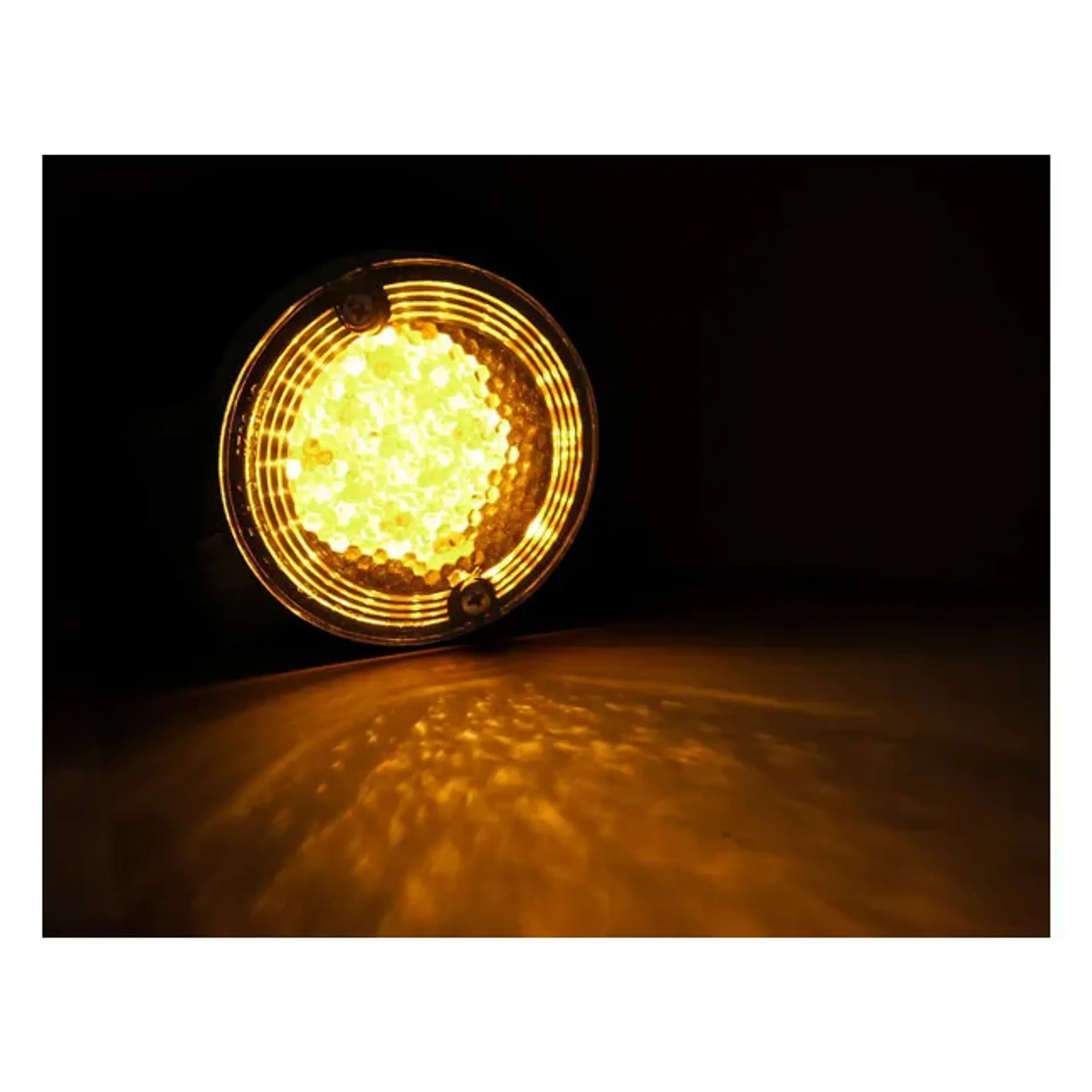 86-up style FL LED turn signals. Front. gloss black