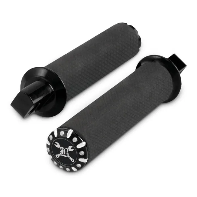 Burly, Hawk foot peg set. Black CC
