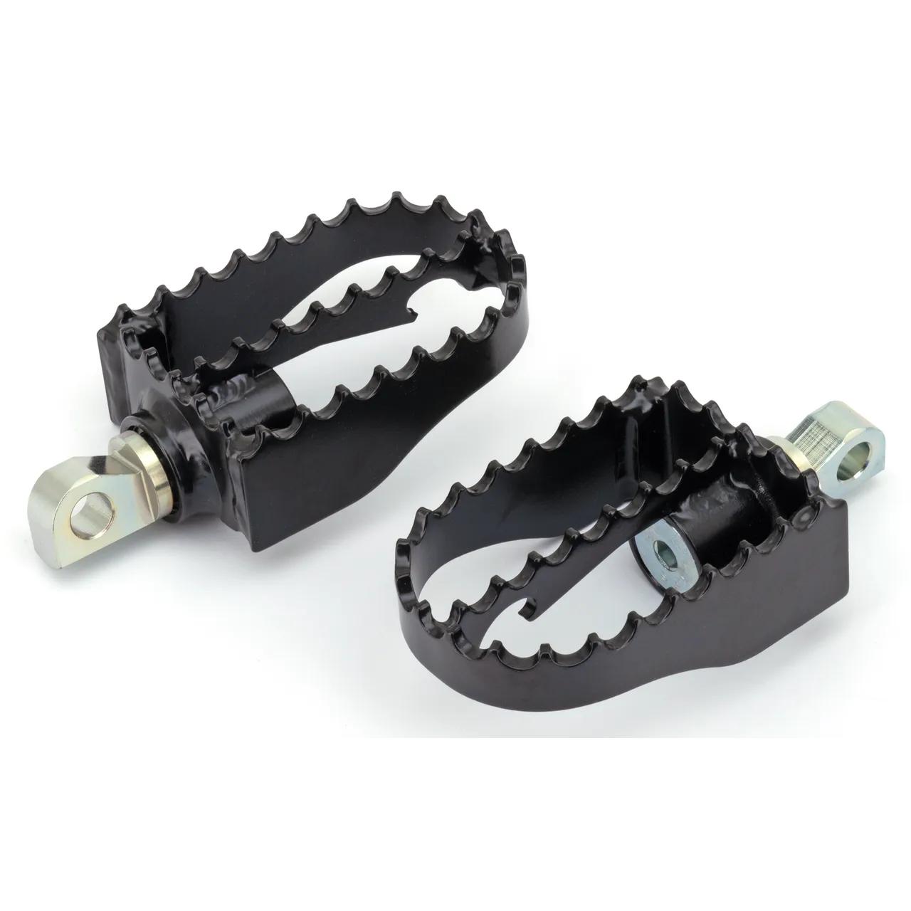 Burly Full Size MX Style Foot Pegs Black