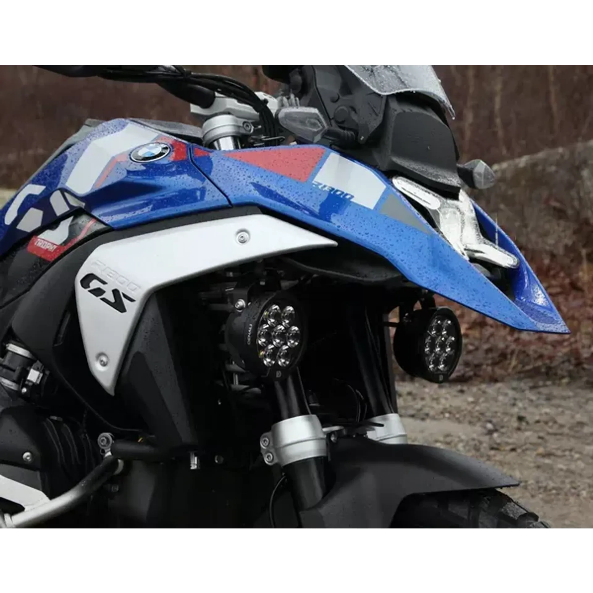 Upper driving light mount bmw