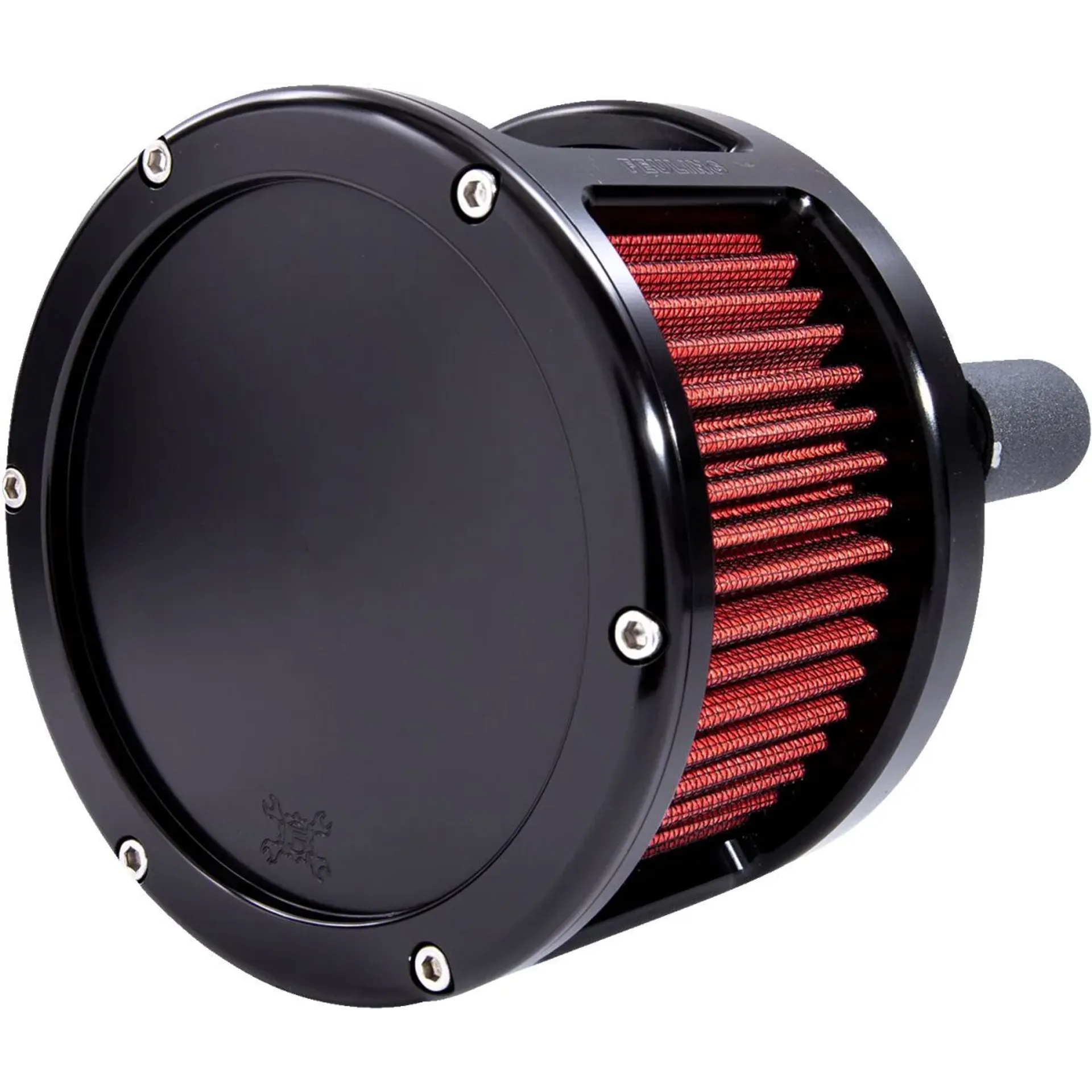 Air Cleaner – Ba Race Series – Black – Solid Cover – Red – M8