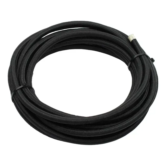 Braided hose 3/8" (10mm). Black nylon - Afbeelding 2