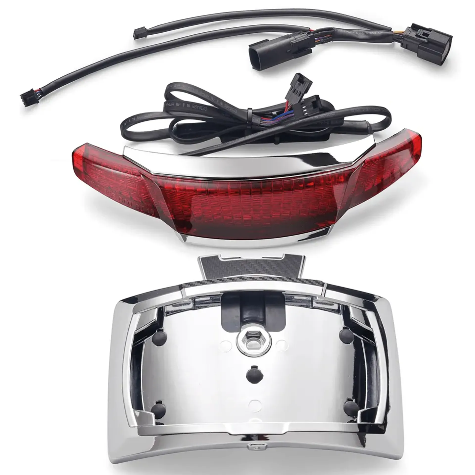 Ciro Latitude Lightstrike Tail Light & License Plate Holder For Touring
