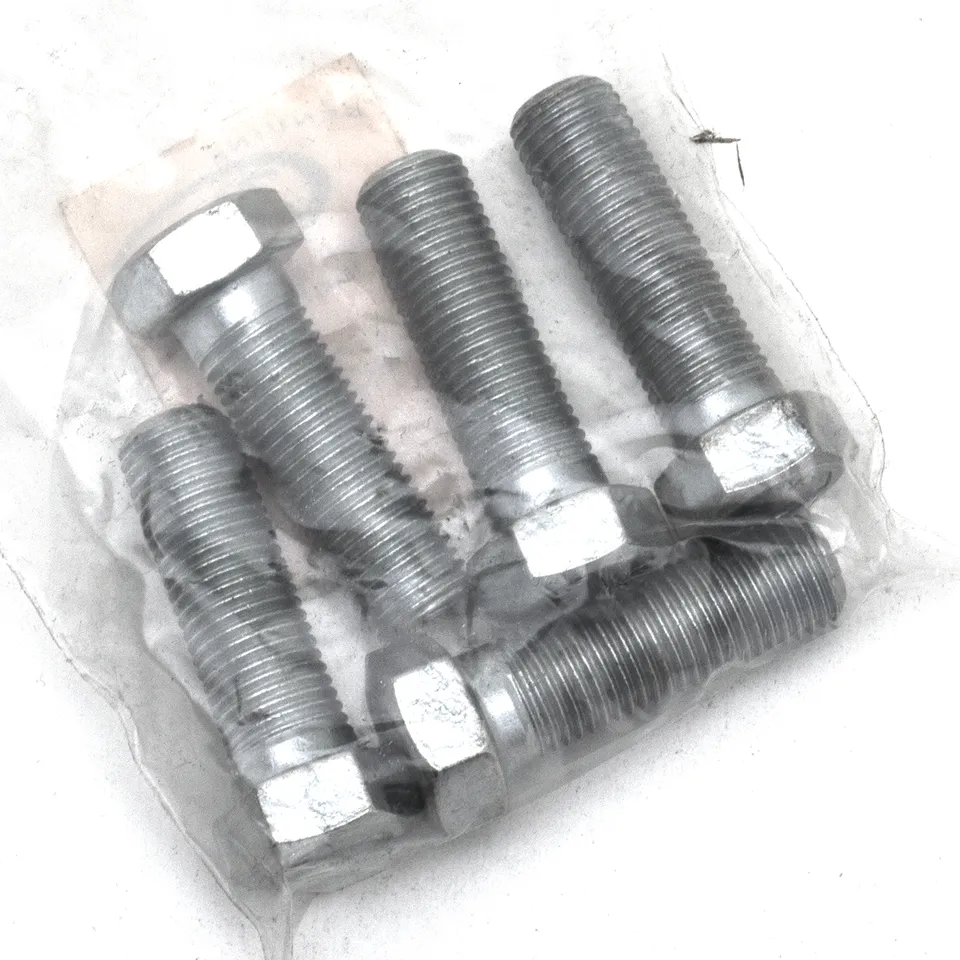5pck hex bolt 7/16-20x1.375" UNF zinc