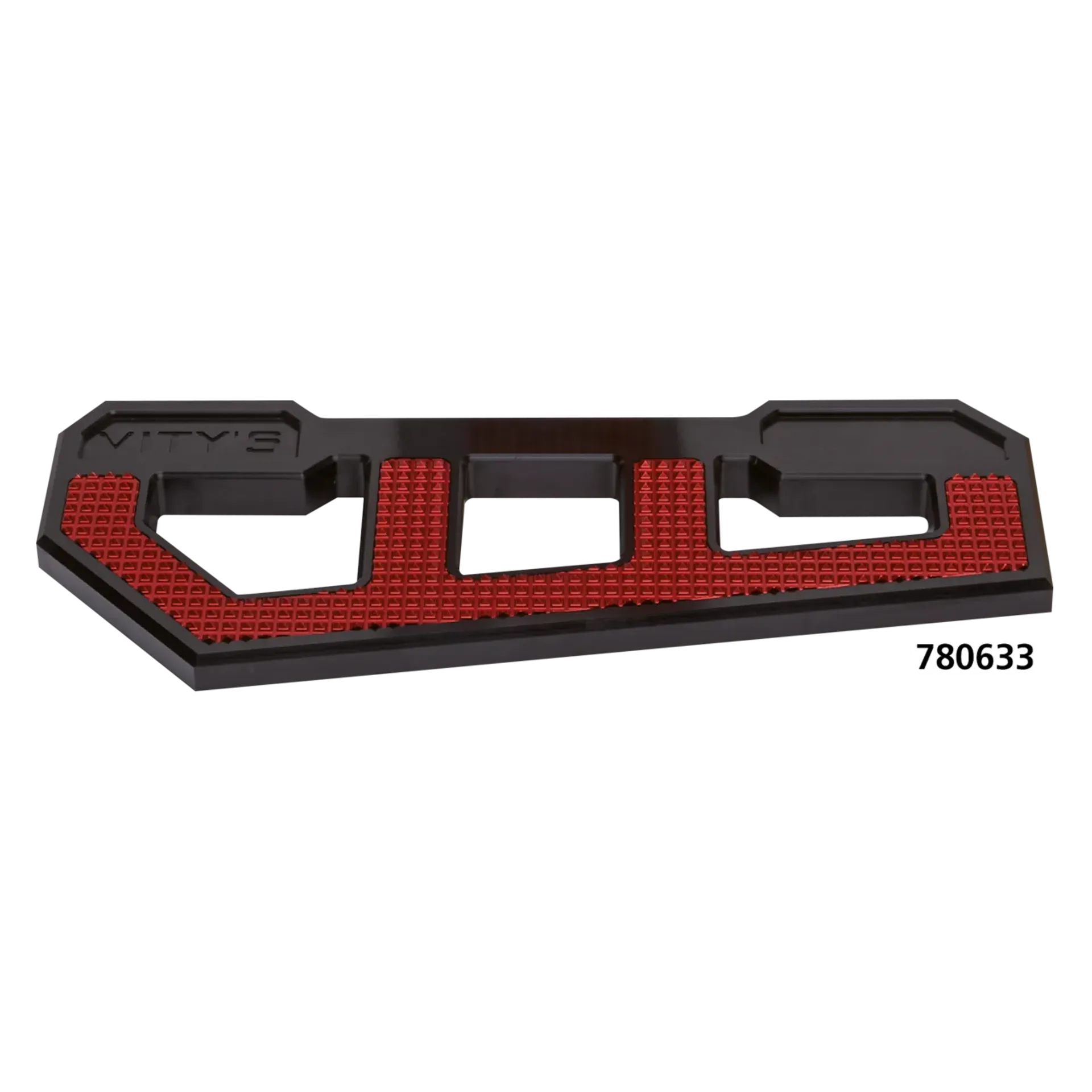 RACING FLOORBOARDS BLACK W/ DIAMOND RED
