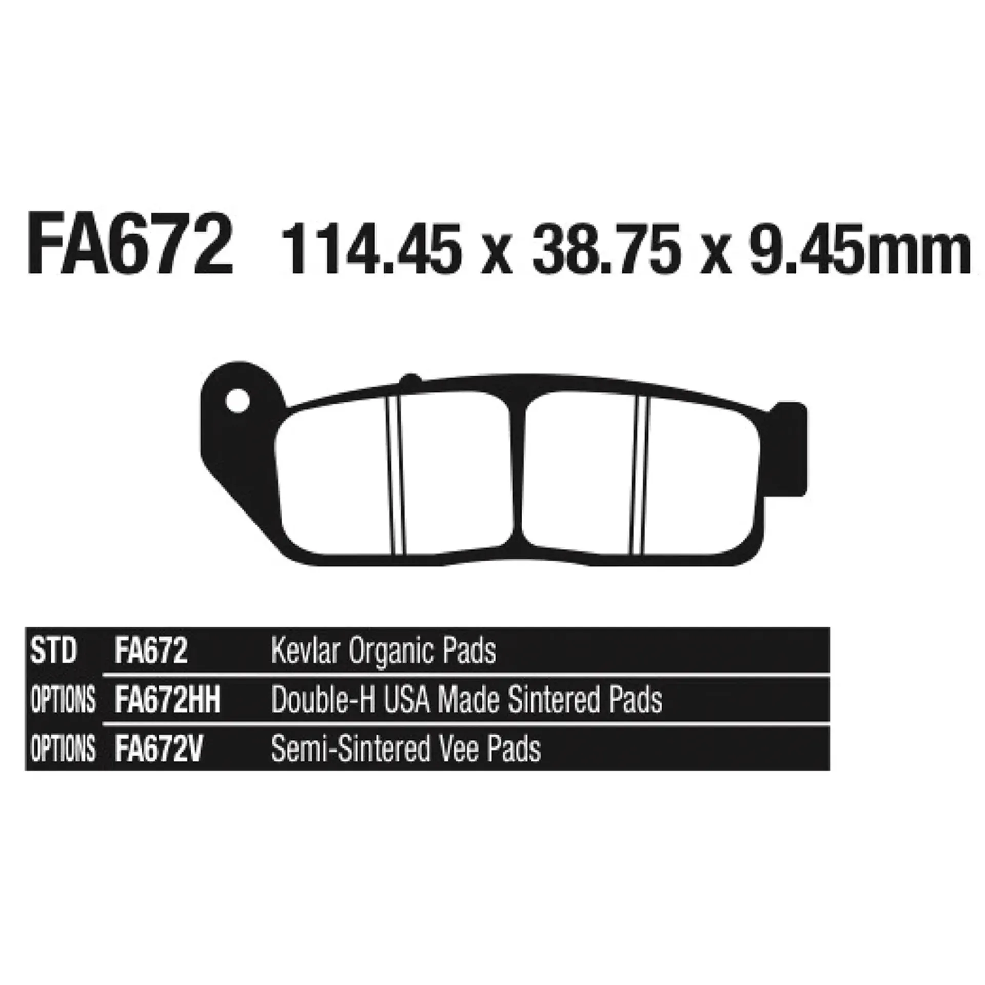 EBC-FA FR brake pads Scout 15-16