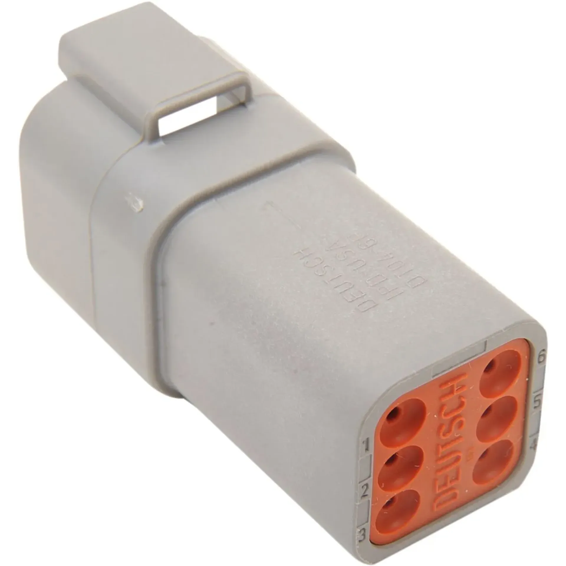 Receptacle Deutsch Dt-Series 6-Pin Grey