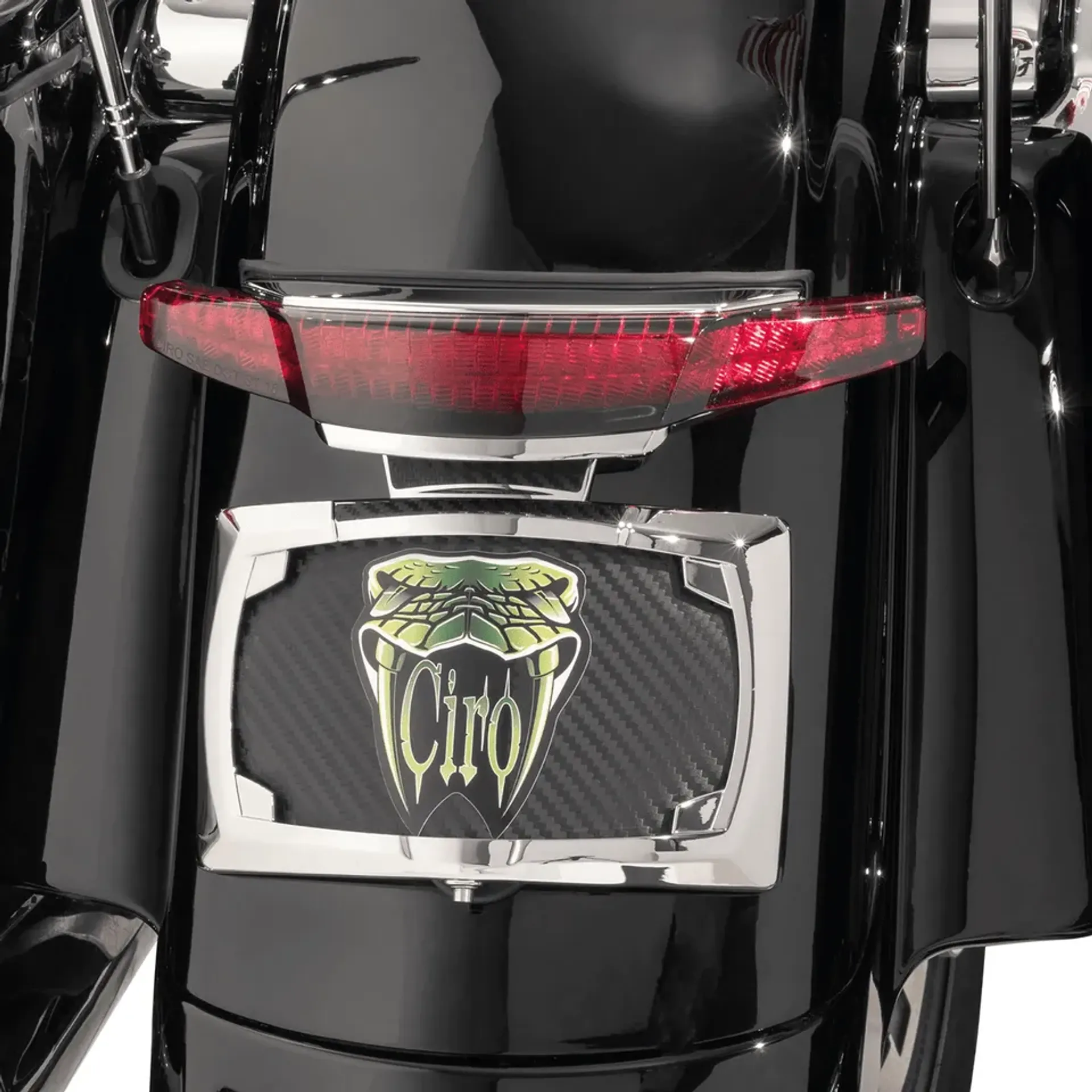 Ciro Latitude Tail Light & License Plate Holder For Touring