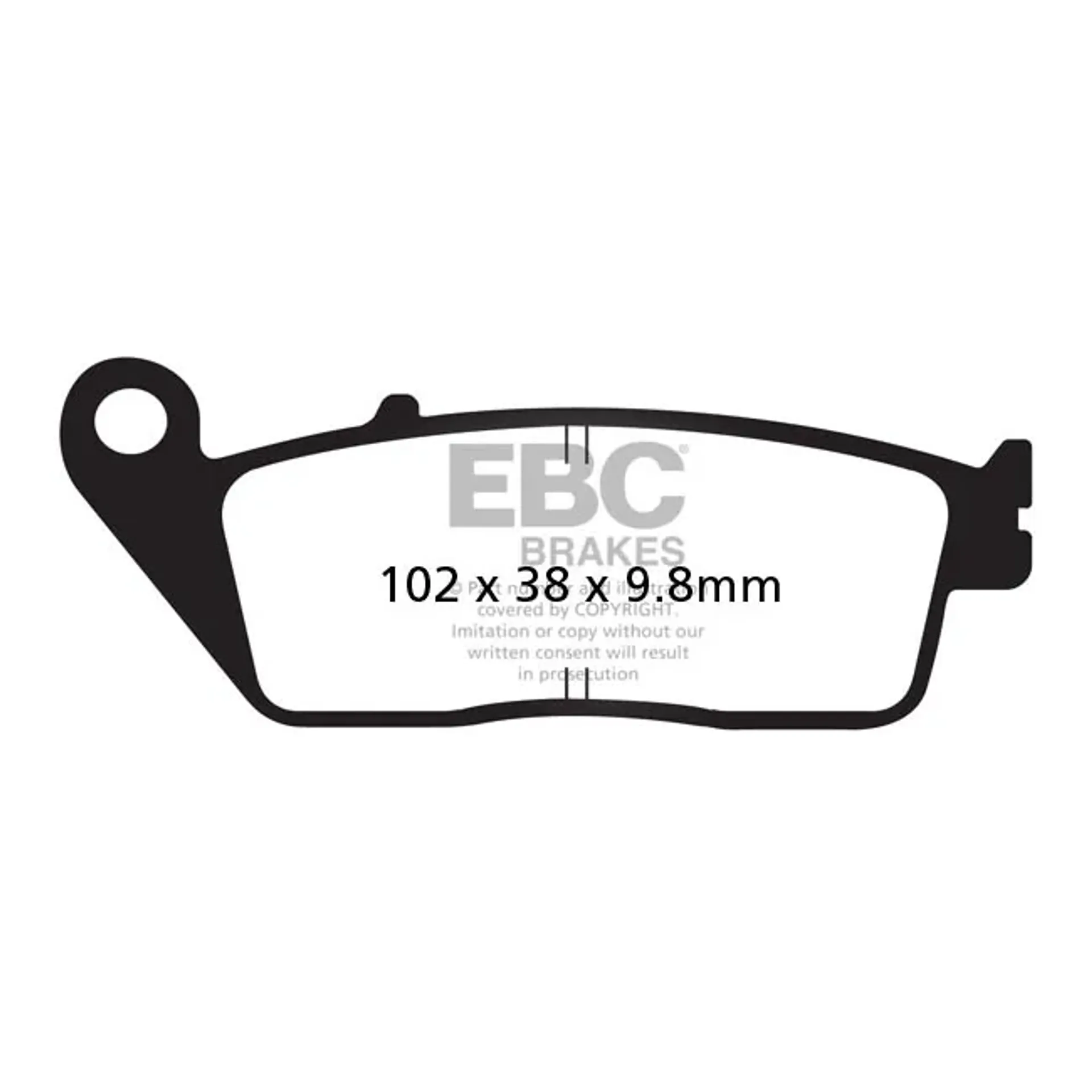 EBC V-pad Semi Sintered brake pads