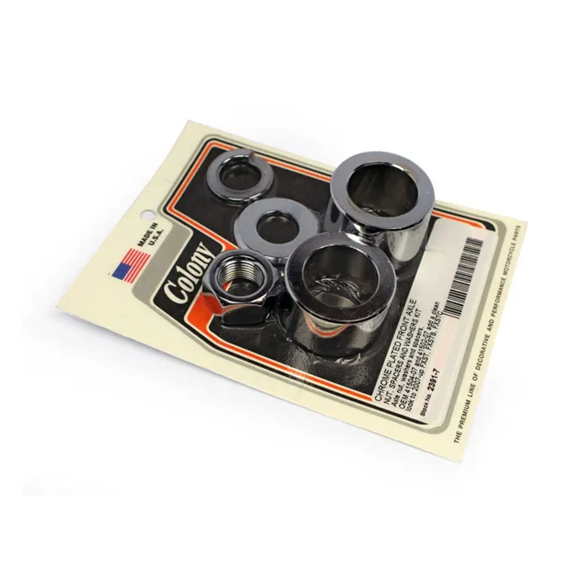 Colony axle spacer kit front, smooth