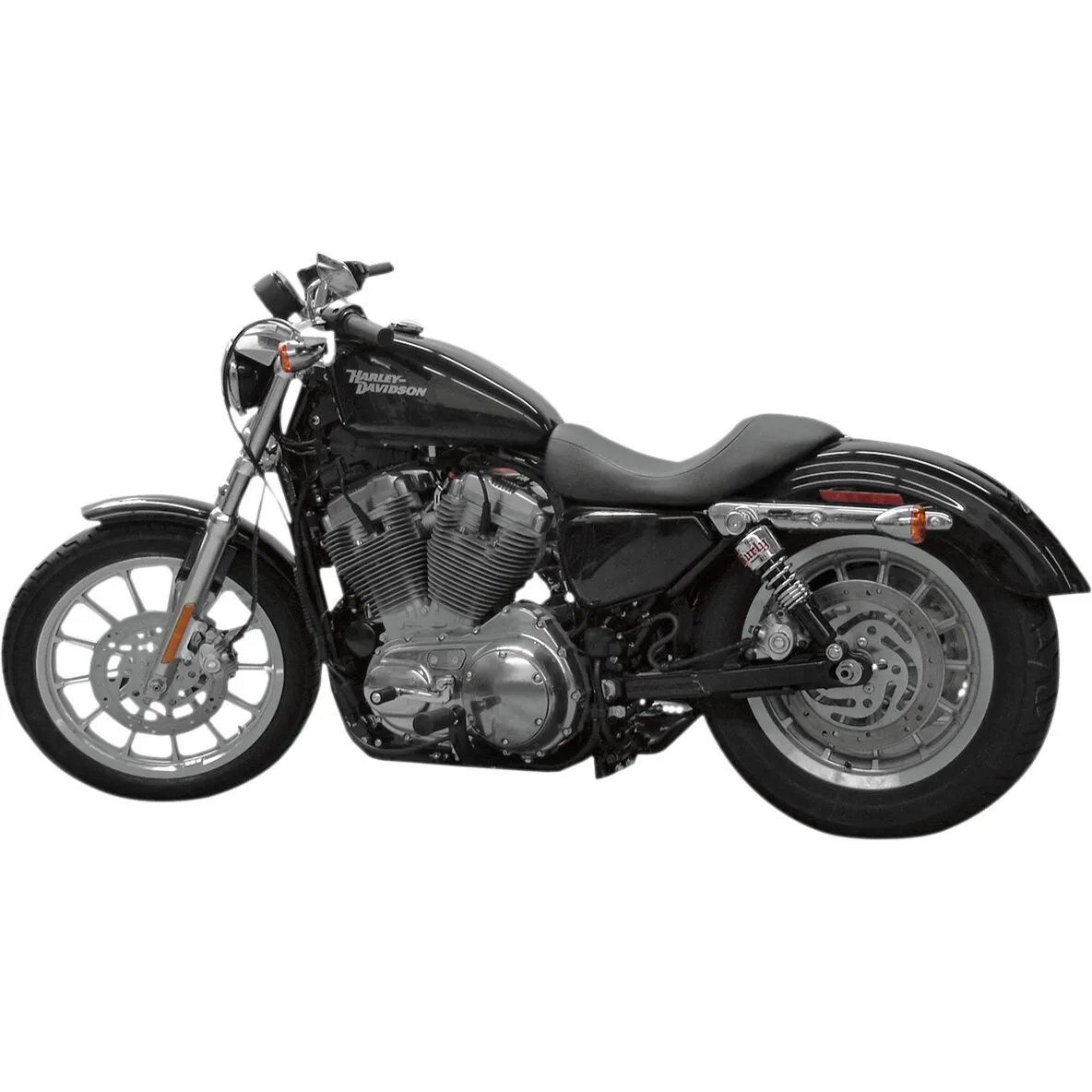 Shocks 15" Stiletto Black W/Red & Black Springs - Afbeelding 2