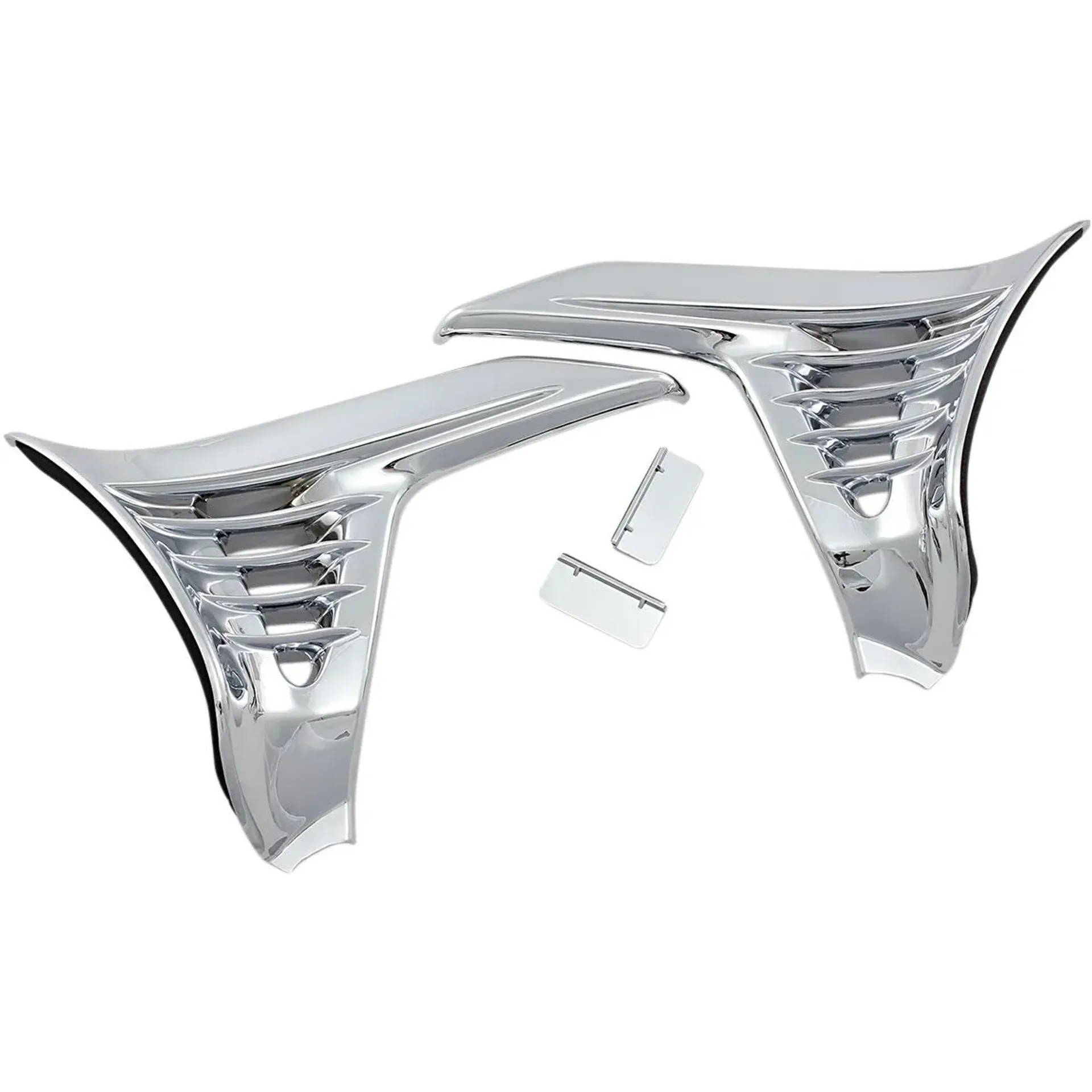 Louvered Chrome Battery Box Covers