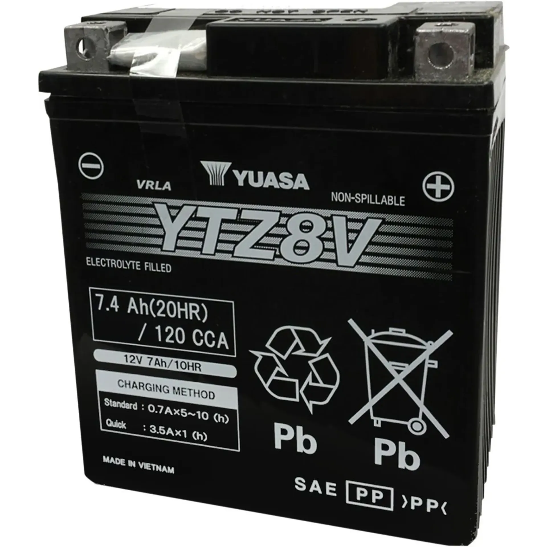 Battery Ytz?? 12V 113 Mm X 70 Mm X 130 Mm Lead Acid Maintenance Free Replacement Black