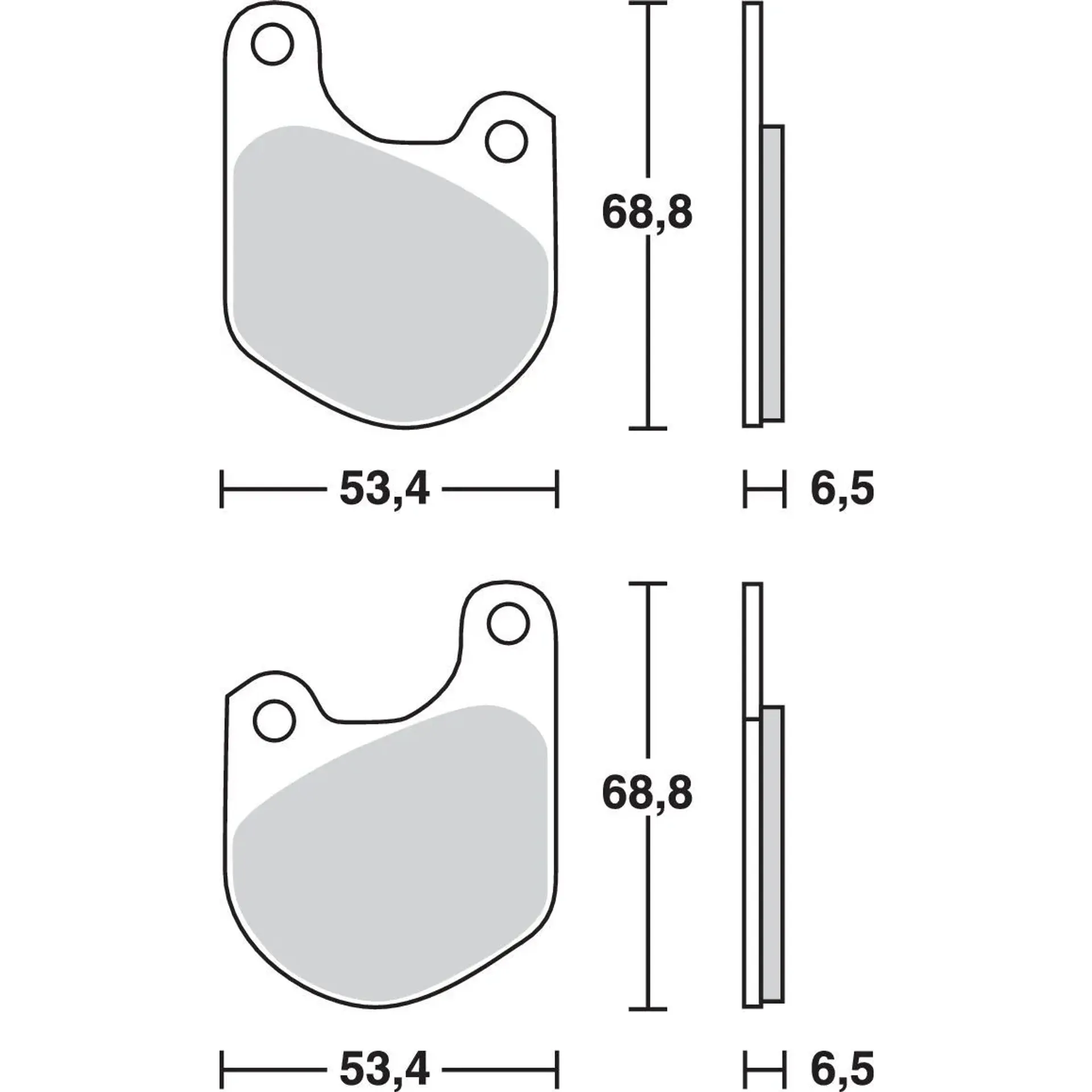 Brake Pad Allround Organic Standard