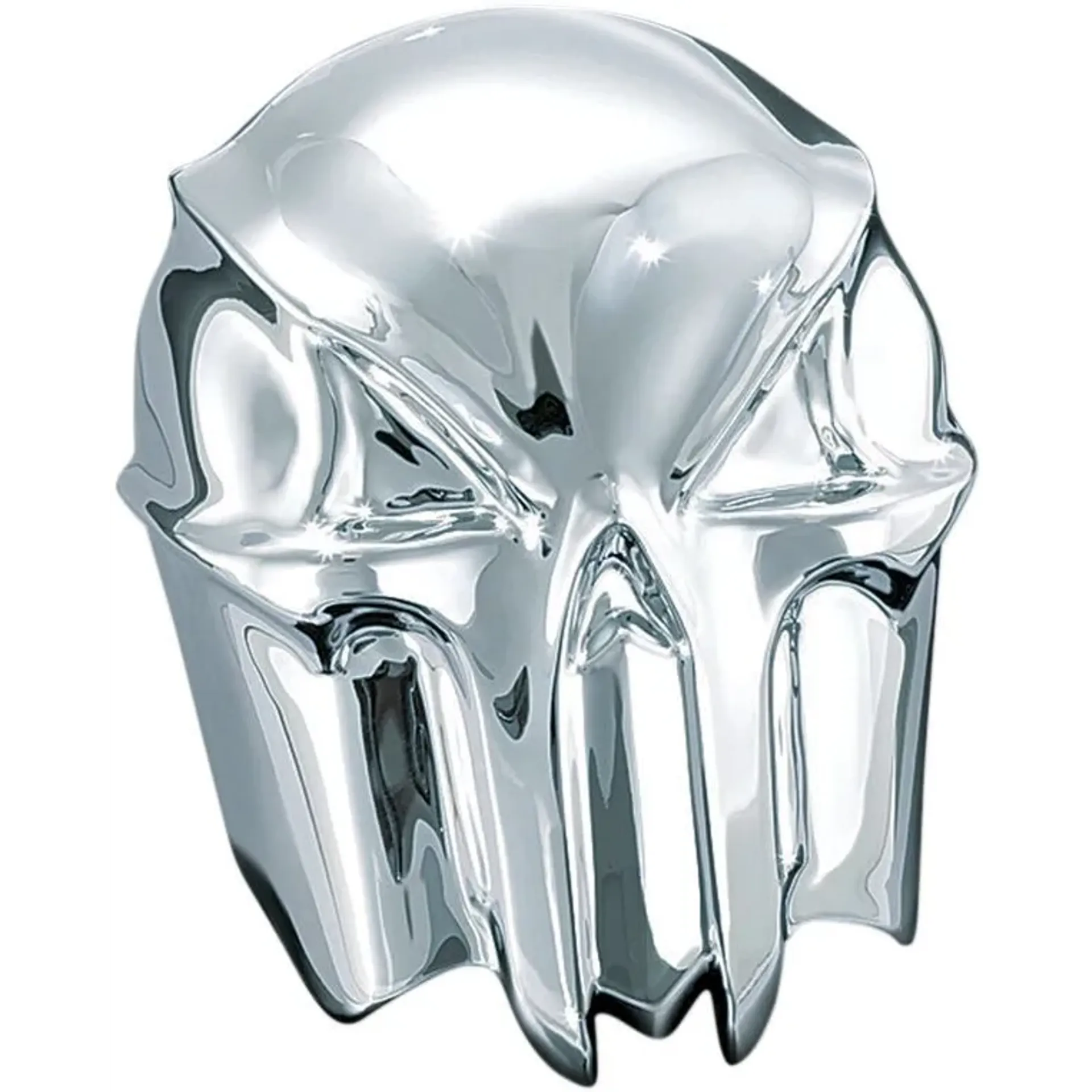 Horn Cover Skull Chrome