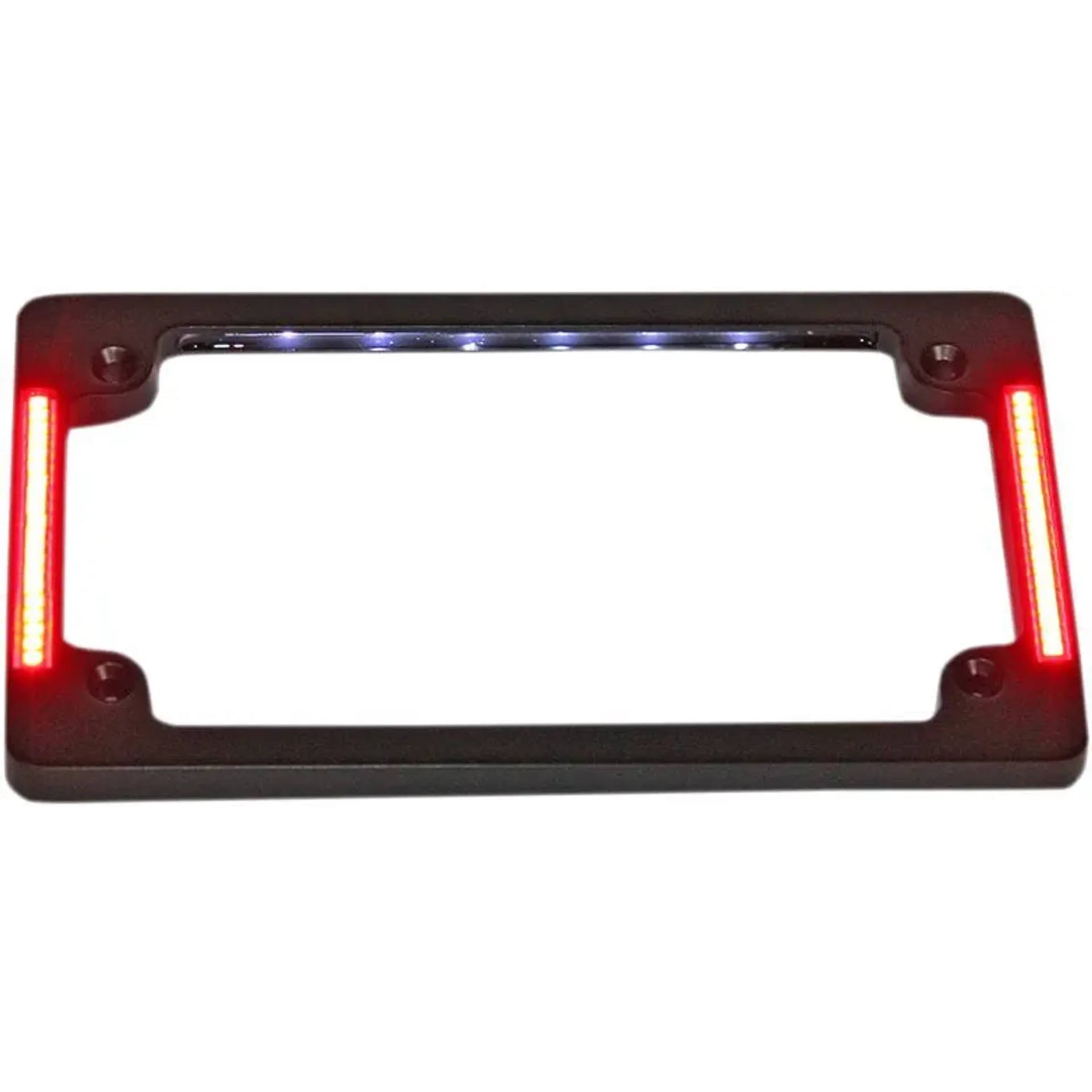 License Plate Frame Flat Led Black