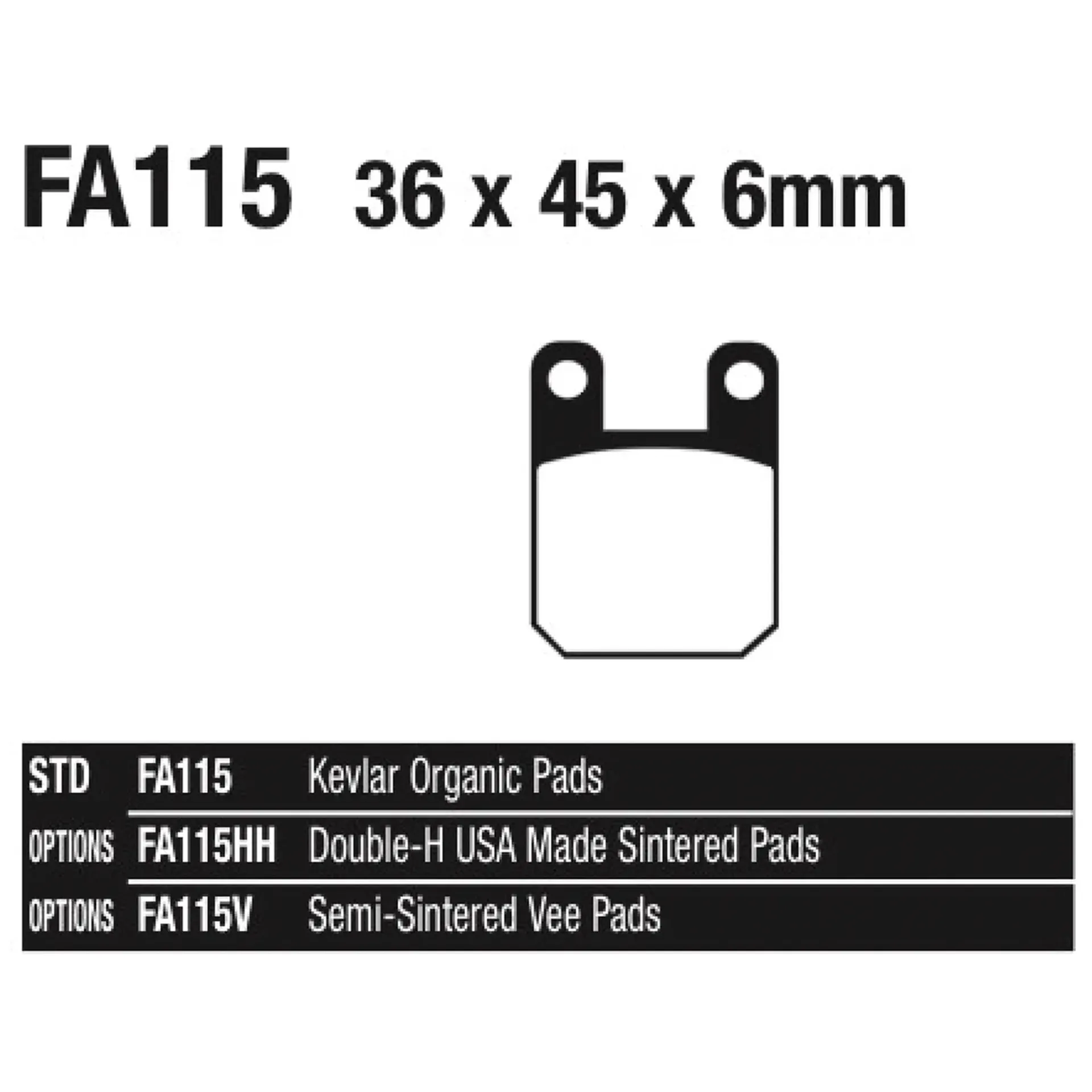 EBC-V brake pads PM & GMA