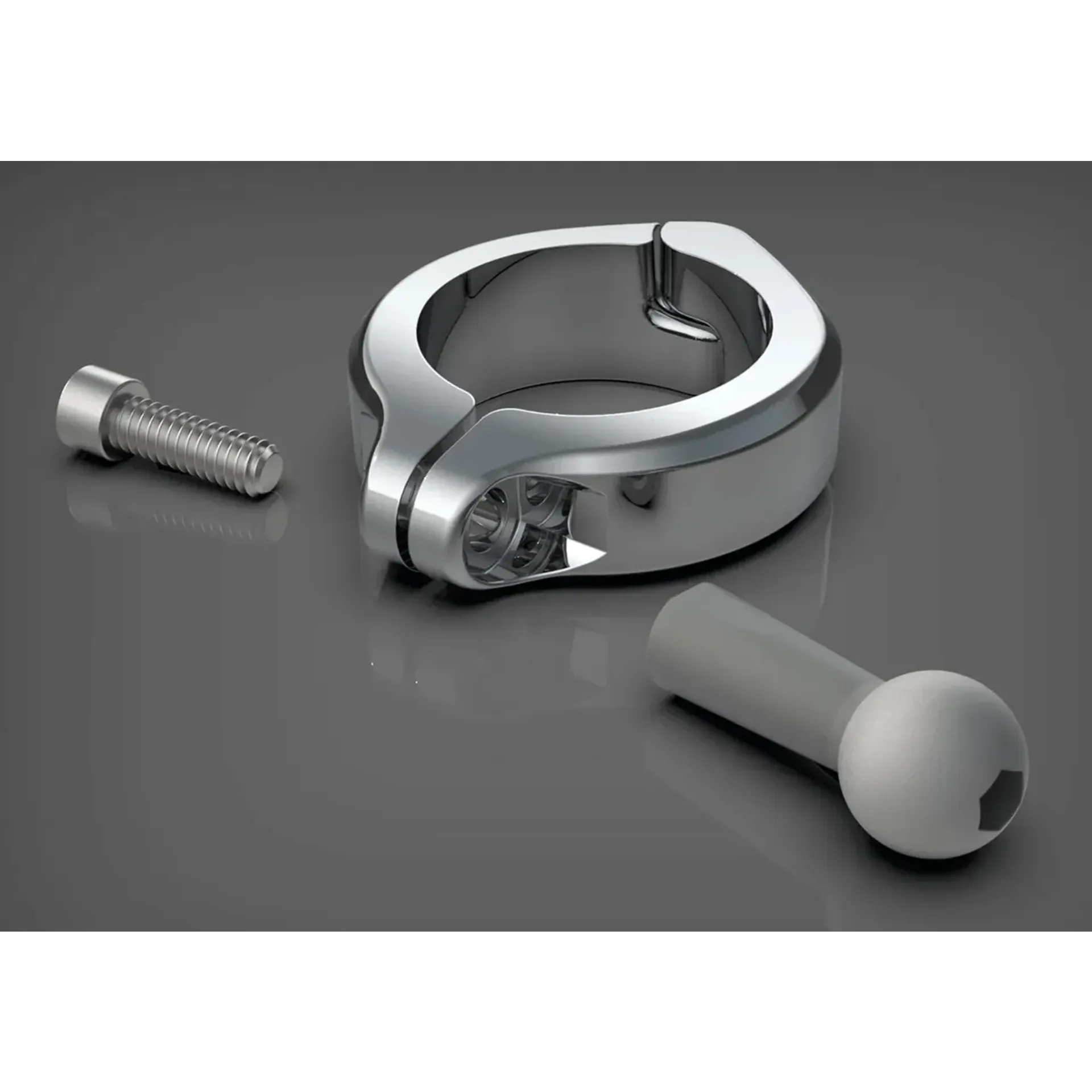Aluminum Clamp Mount 1-1/2″ Chrome