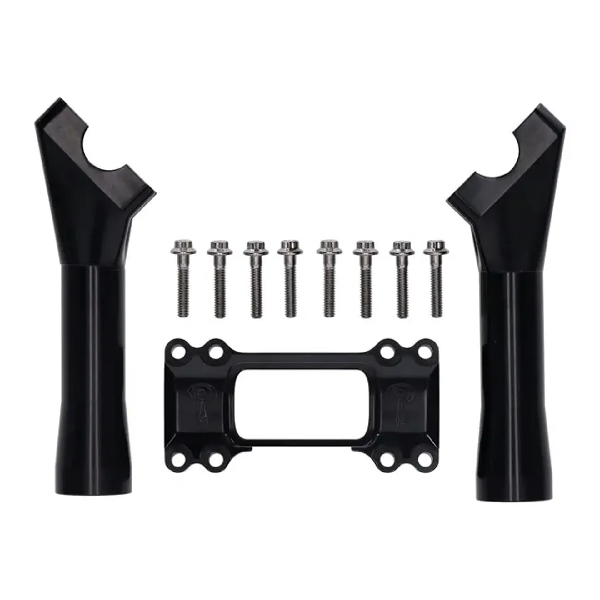 Indian Larry, M8 Softail BK Brawler risers 6". Black