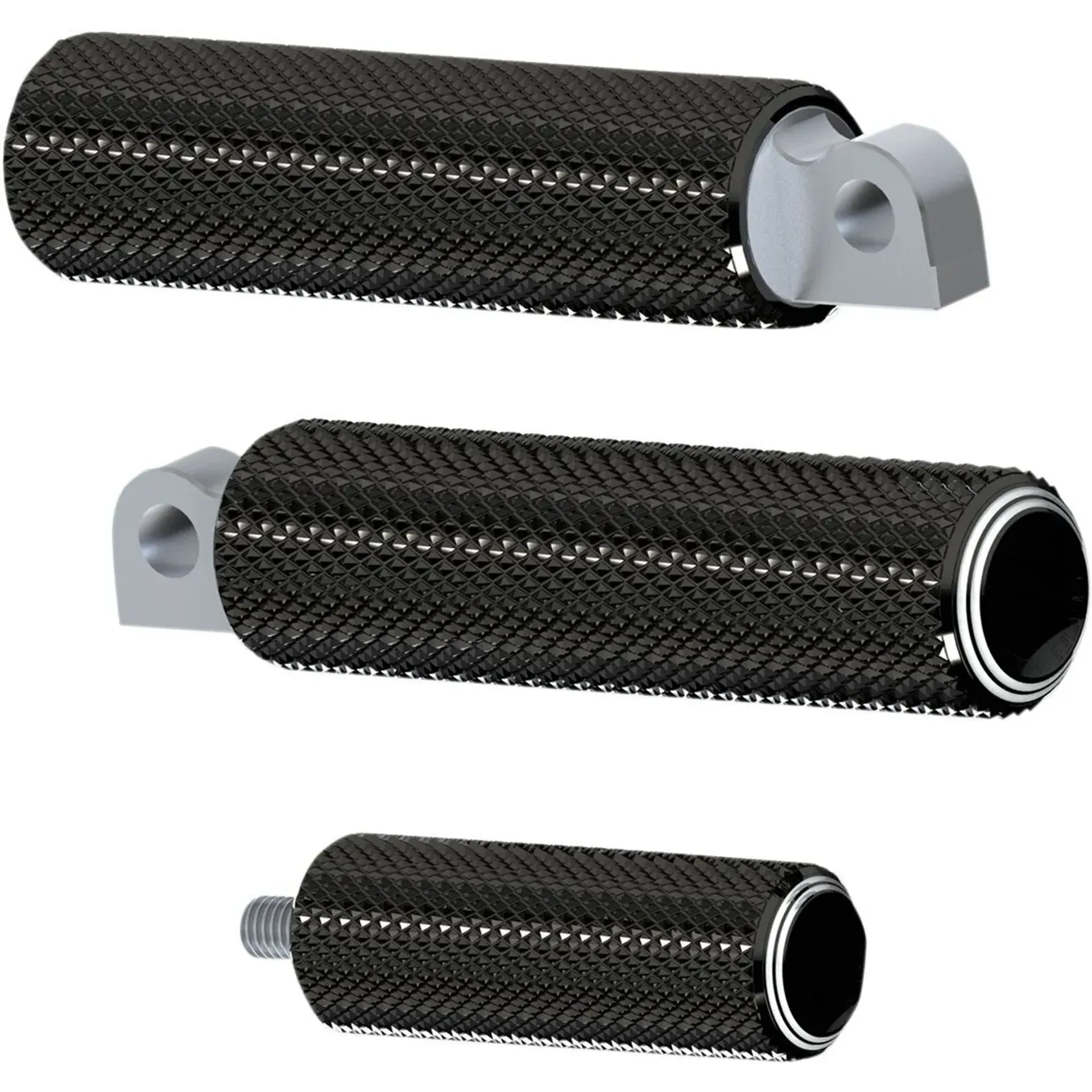 Footpegs Dual Ring Black