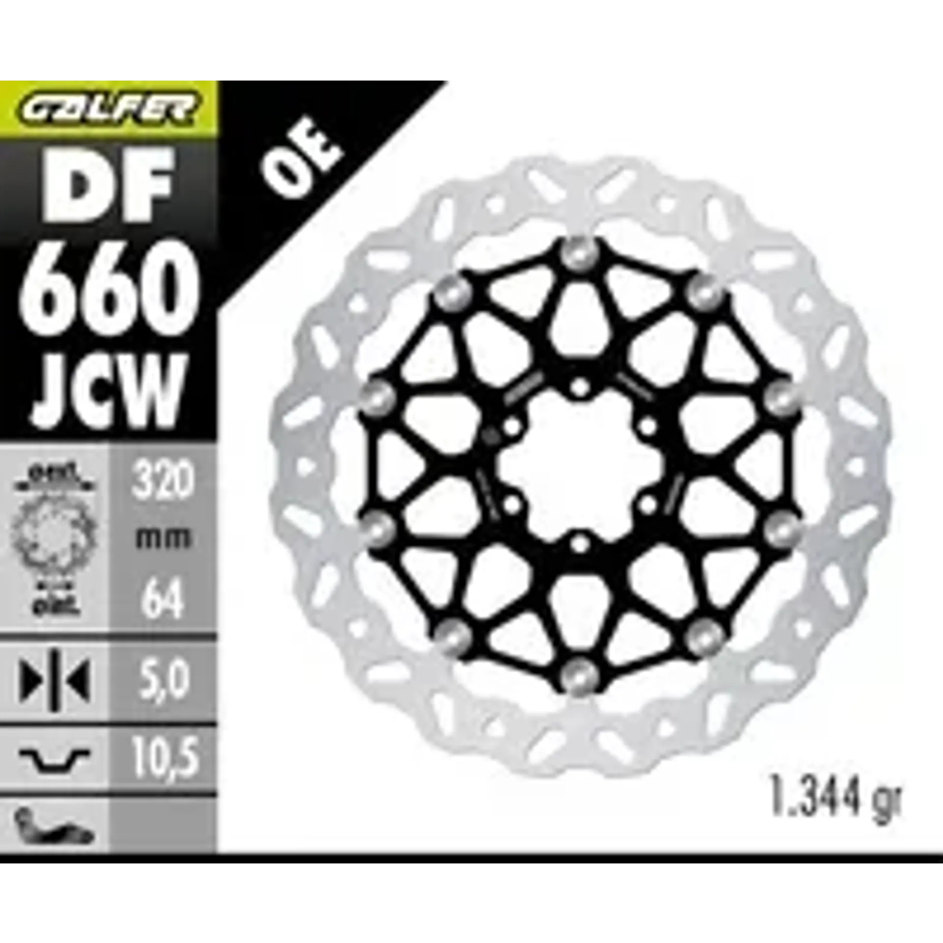 Brake disc wave floatech