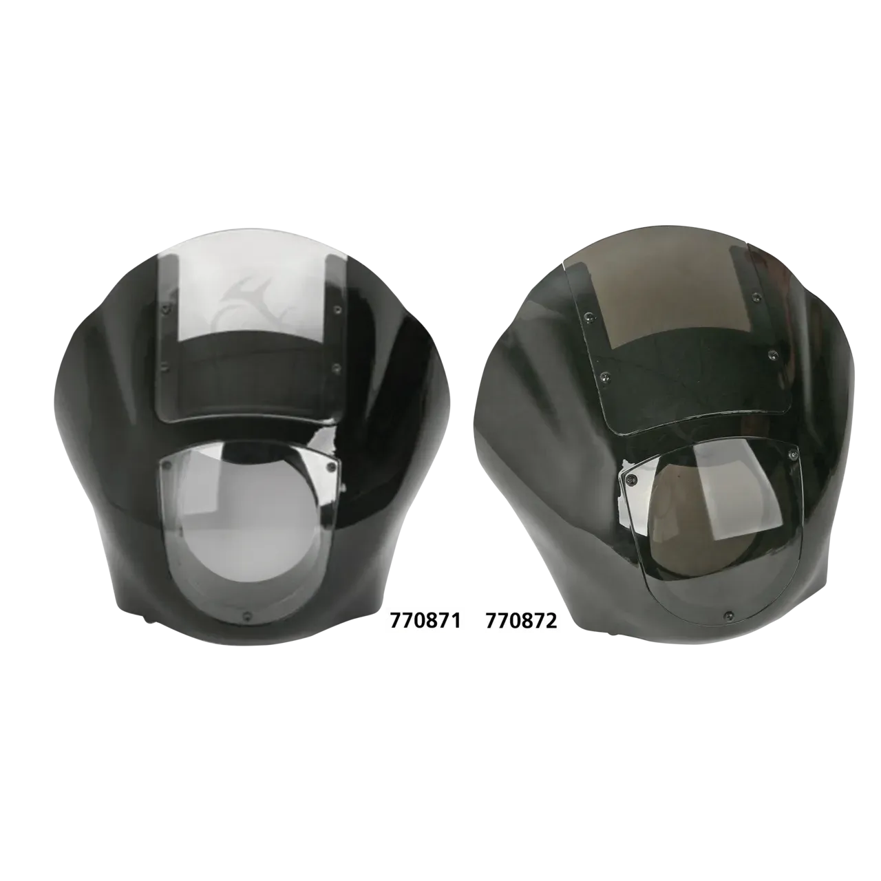Quarter Fairing Gloss Black Clear Screen