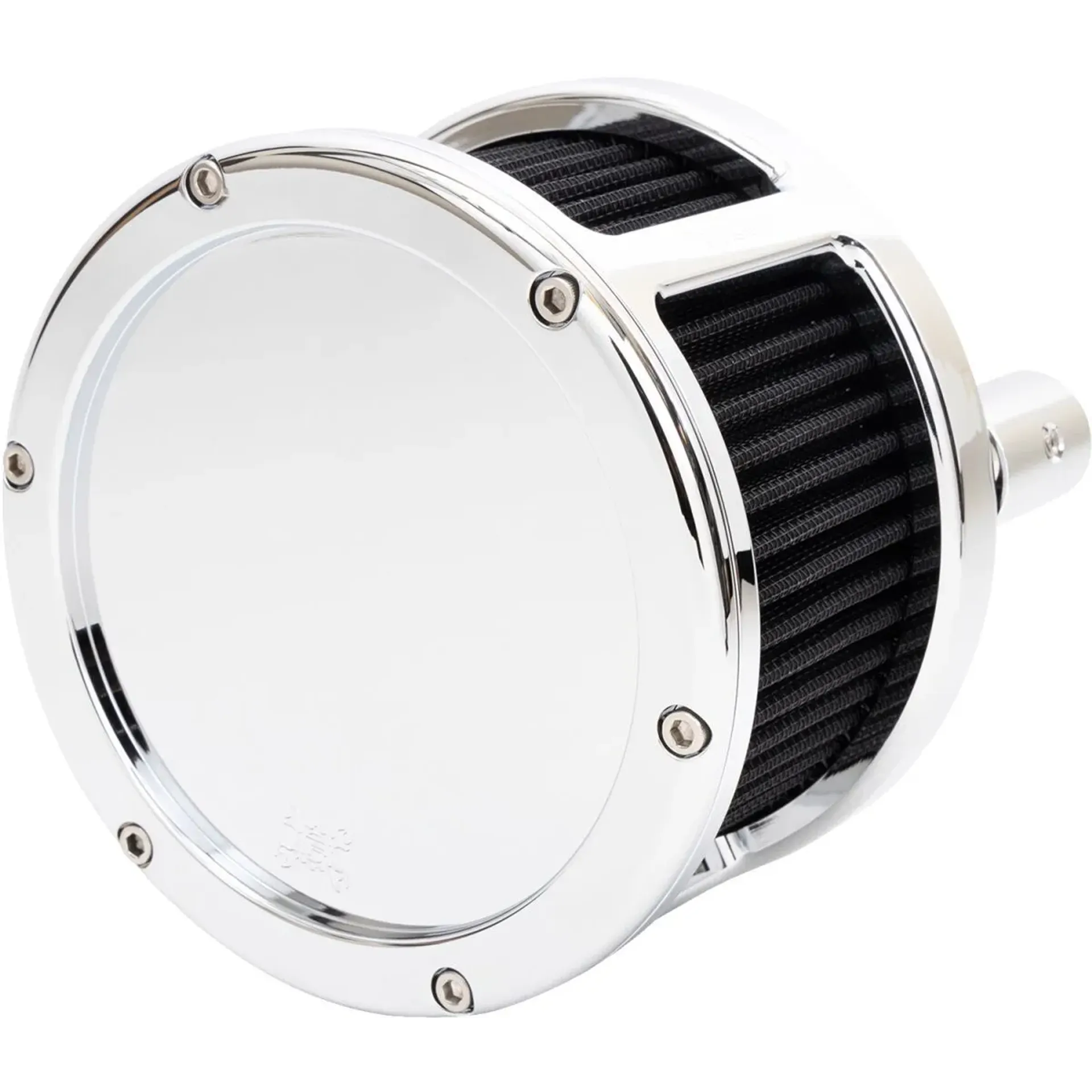 Air Cleaner – Ba Race Series – Chrome – Solid Cover – Black – M8