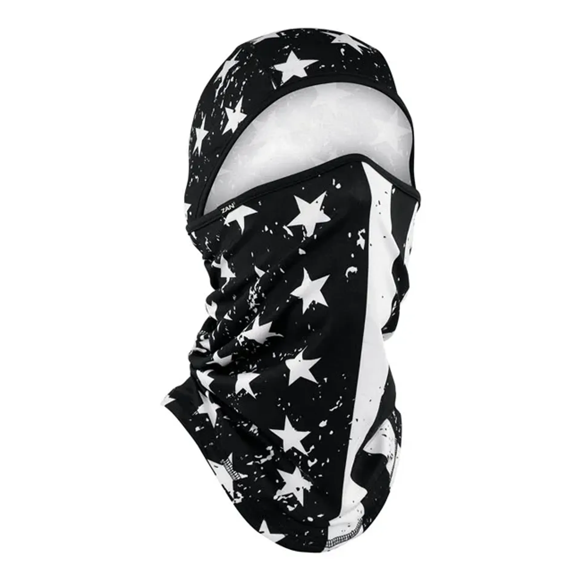 ZANheadgear Balaclava sportflex black & white flag