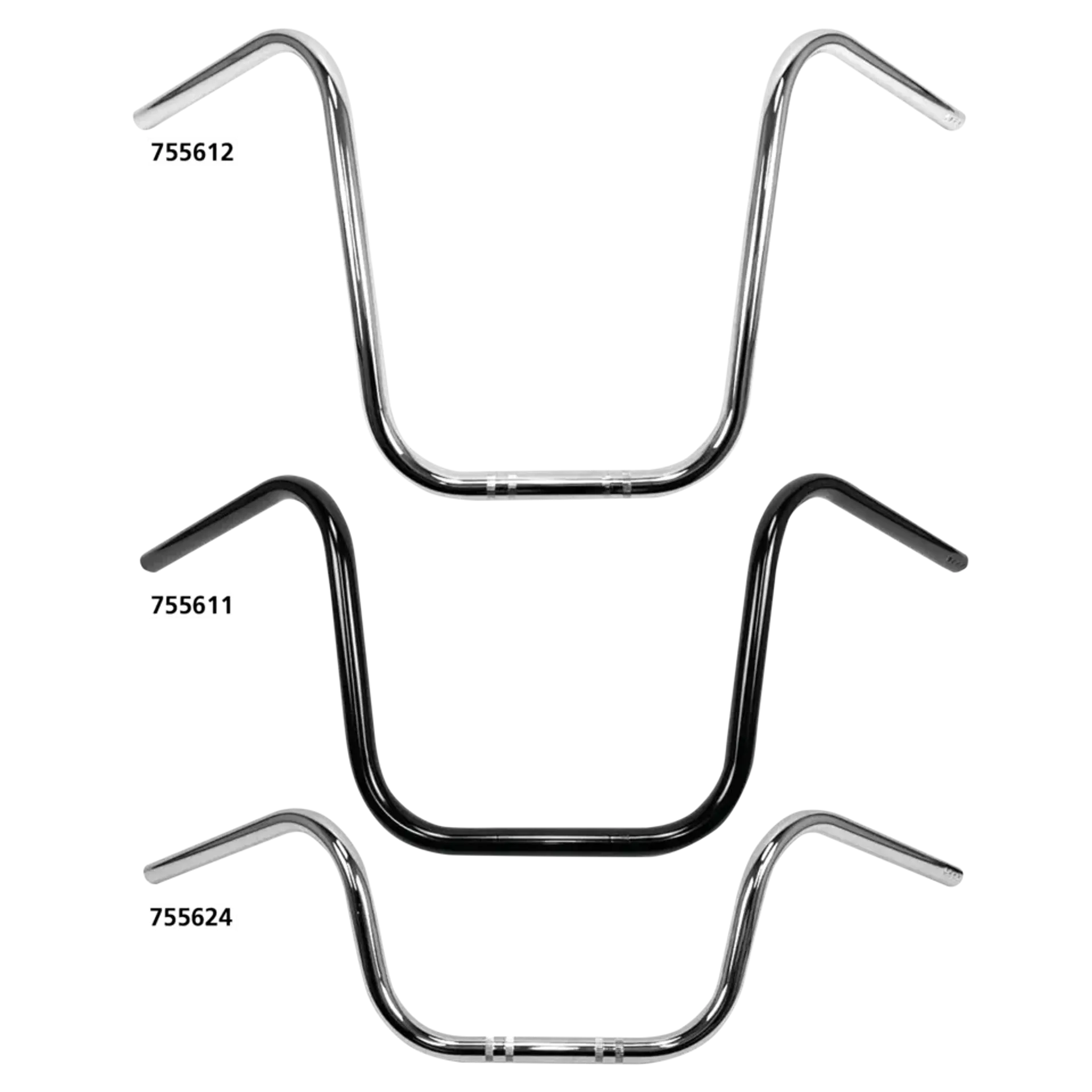 7/8″ Handlebars Ape Hanger 15″ CHR
